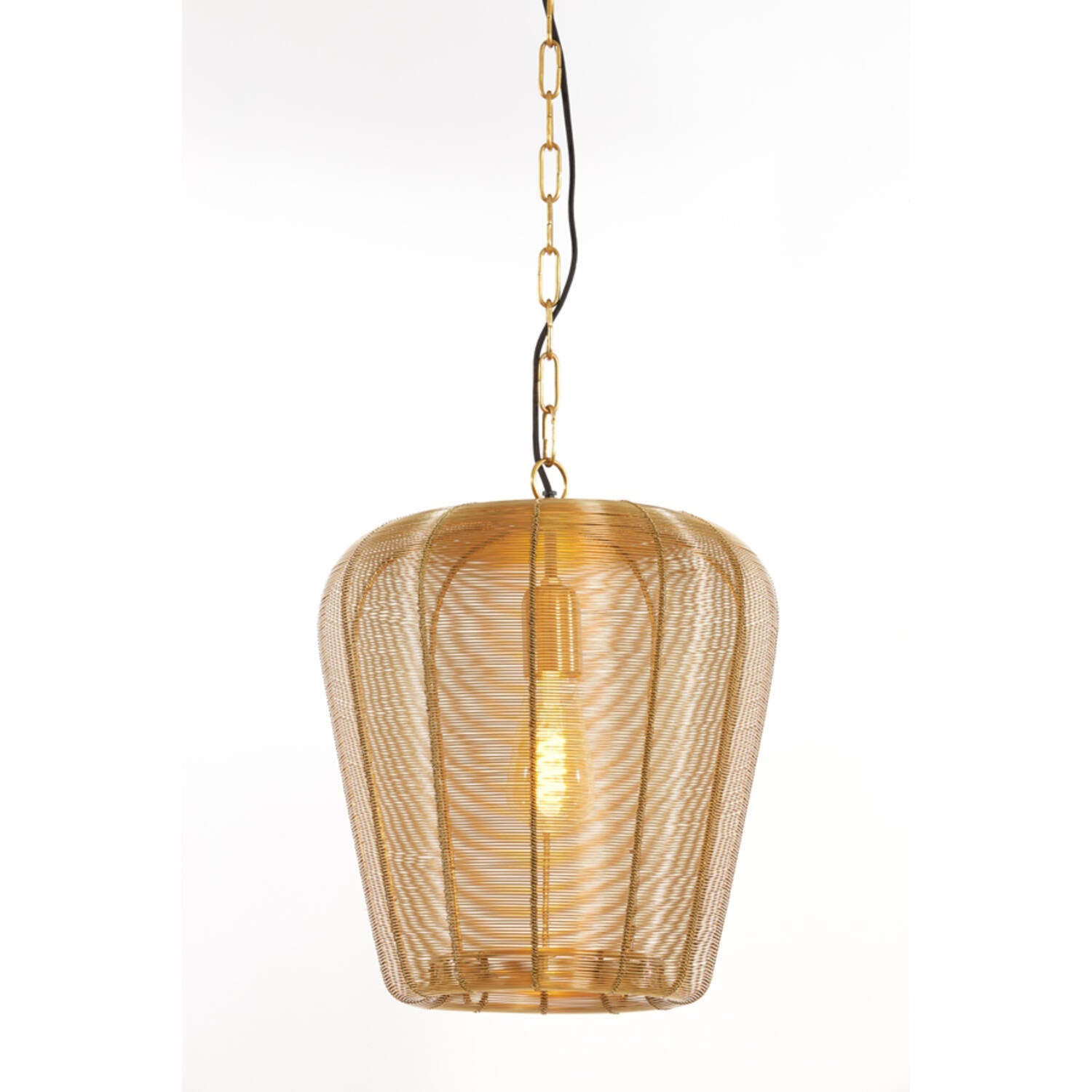 Adeta 1 Liter Pendant Light Fixture in Matt Black and Gold - Various Sizes for Dining Room, Kitchen Island, or Entryway Lighting