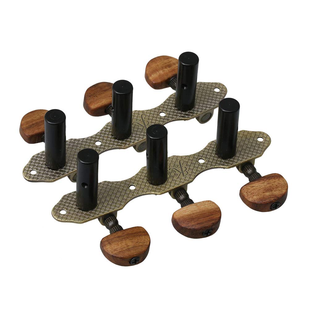 Classical Guitar Tuning Pegs - 2-Pack Premium Guitar Machine Heads for Acoustic & Electric Guitars - Perfect for Beginners, Musicians & Guitar Maintenance