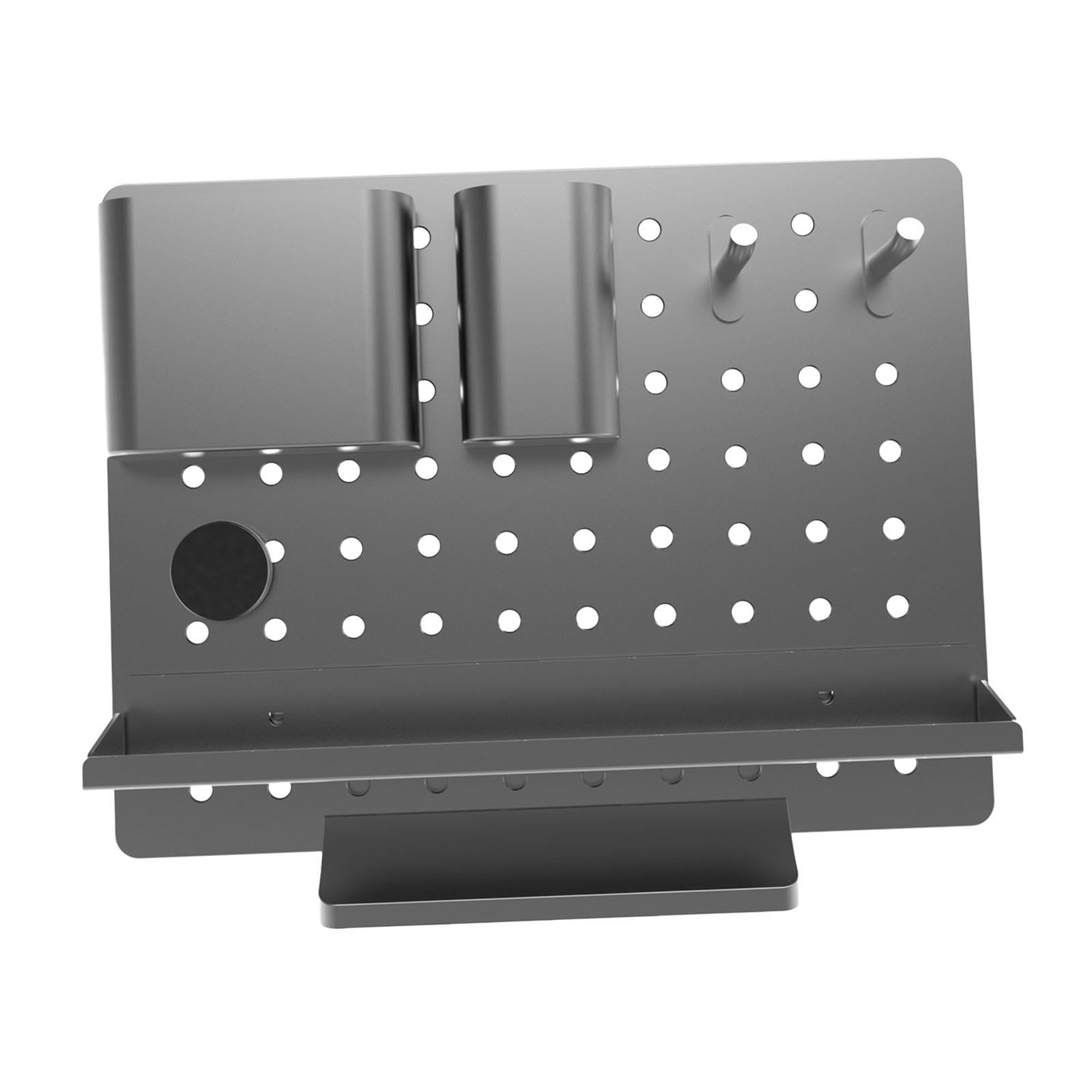 Modern Metal Desk Organizer with 5 Compartments - Office & Home Storage Solution for Pens, Clips, Papers - Perfect for Workstations, Study Tables & Home Offices