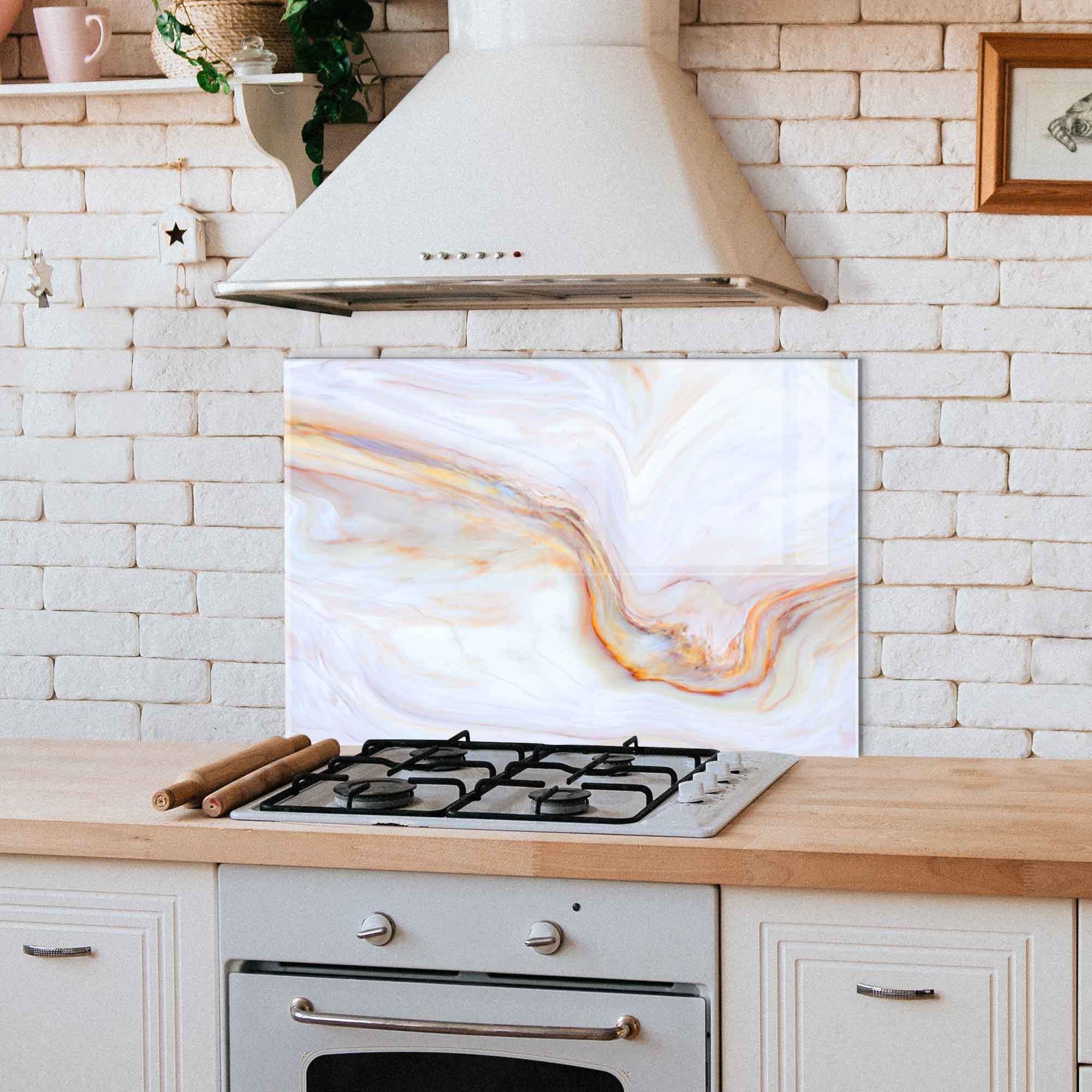 **Tempered Glass Kitchen Backsplash - 30x17.7 Inch (76x45cm) Stove Top Cover, Splash Guard for Sink, Heat & Stain Resistant Wall Tile - Perfect for Modern Home Decor & Easy Cleaning**    *(Use Cases: Ideal for protecting walls from grease, water splashes, and heat damage while adding a sleek, stylish touch to your kitchen.)*