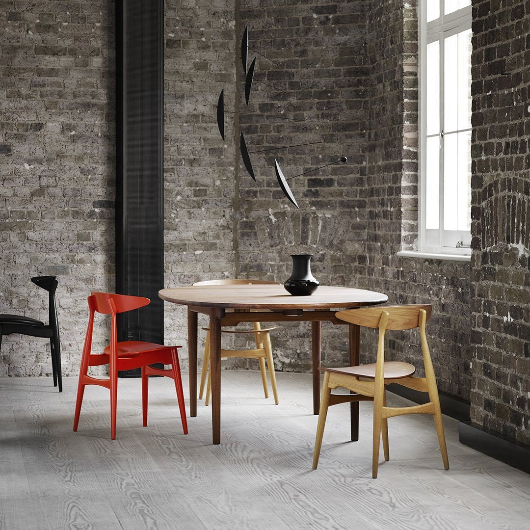 Wegner CH339 Modern Dining Table - Scandinavian Design Wooden Table for Kitchen, Dining Room & Office - Perfect for Small Spaces & Entertaining