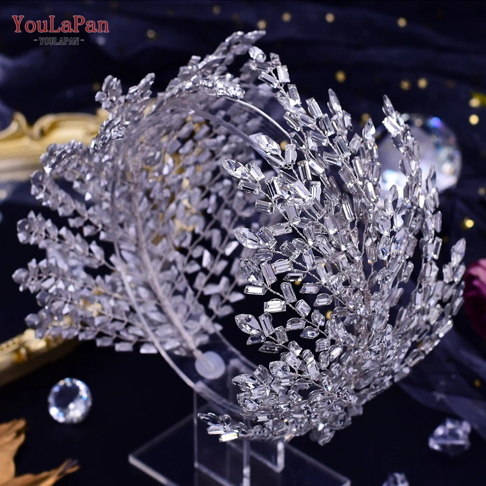 Elegant Bridal Headband Wedding Crown Tiara for Bride - Perfect for Weddings, Prom, and Formal Events