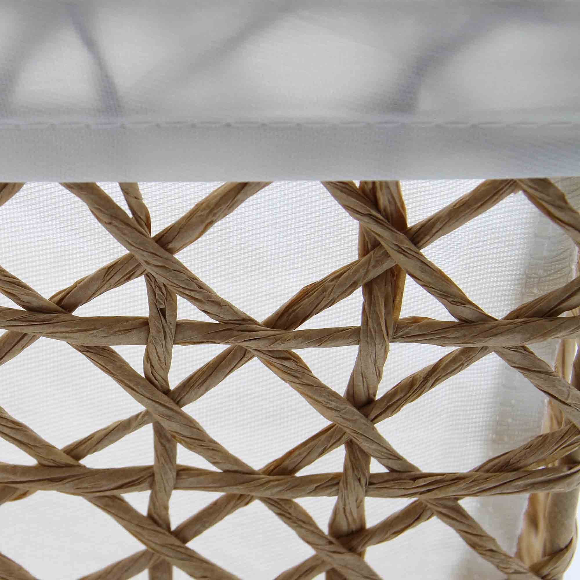 Eco-Friendly Paper Rope Storage Baskets Set of 4 - Handwoven Organizer Bins for Home, Office, Nursery & Closet Organization | Perfect for Laundry, Toys, Blankets & Decor