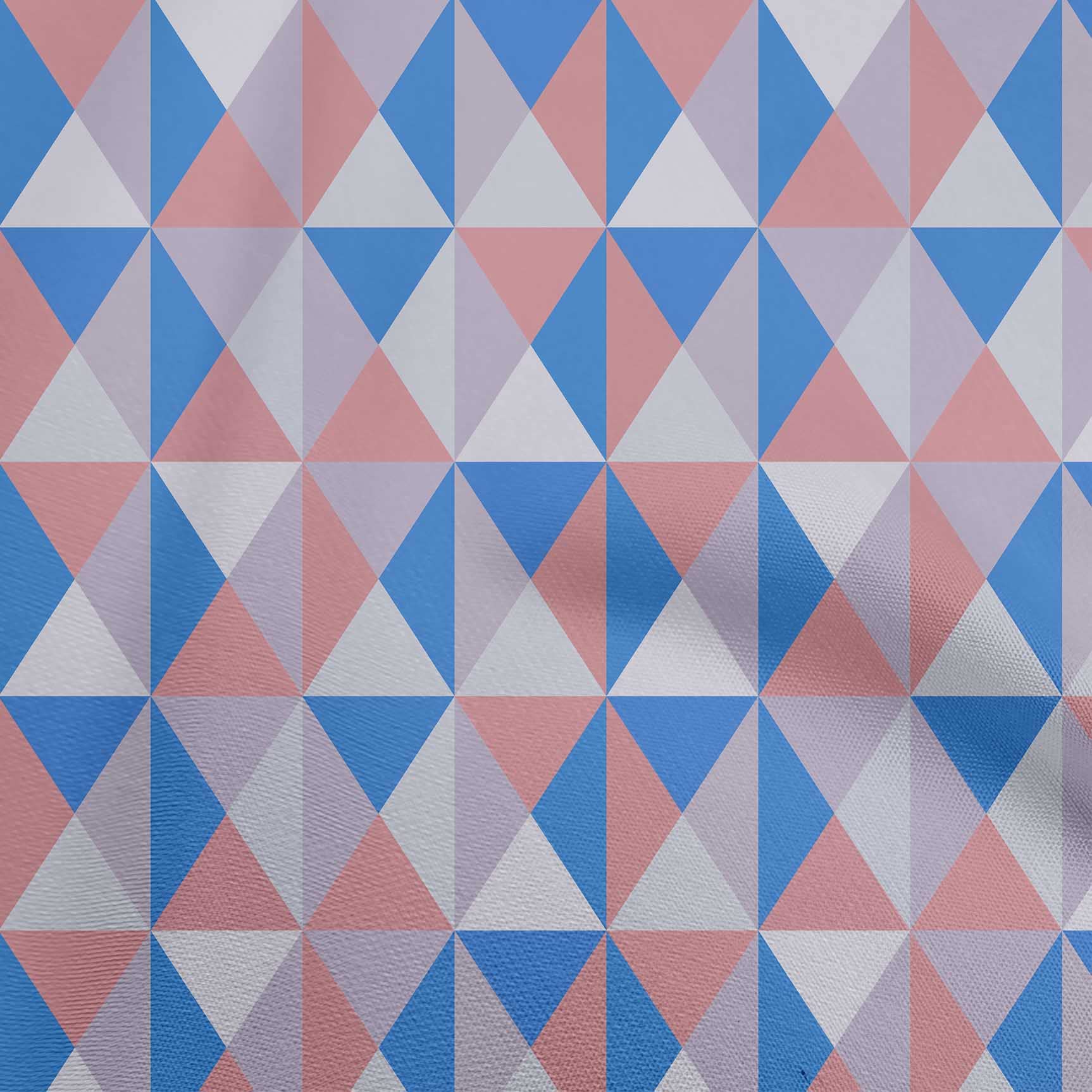 oneOone Polyester Spandex Rose Pink Geometric Print Fabric by The Yard - 56 Inch Wide Stretchy Dress Material for DIY Fashion, Home Decor & Craft Projects