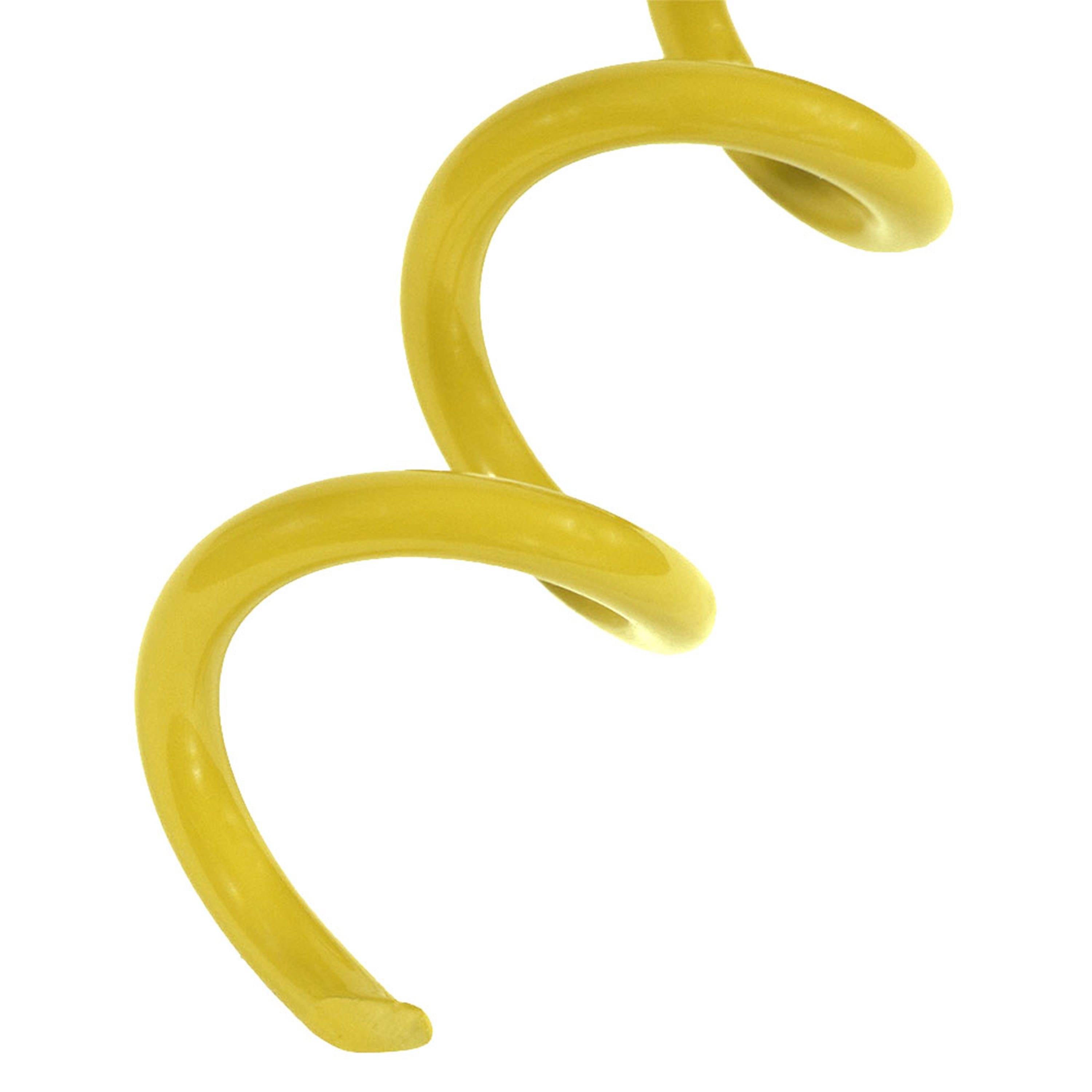 Sunnydaze Yellow Spiral Ground Anchor with Folding Ring - Heavy Duty Outdoor Stake for Canopy, Tent, and Shade Sail - Perfect for Camping, Beach, and Backyard Use