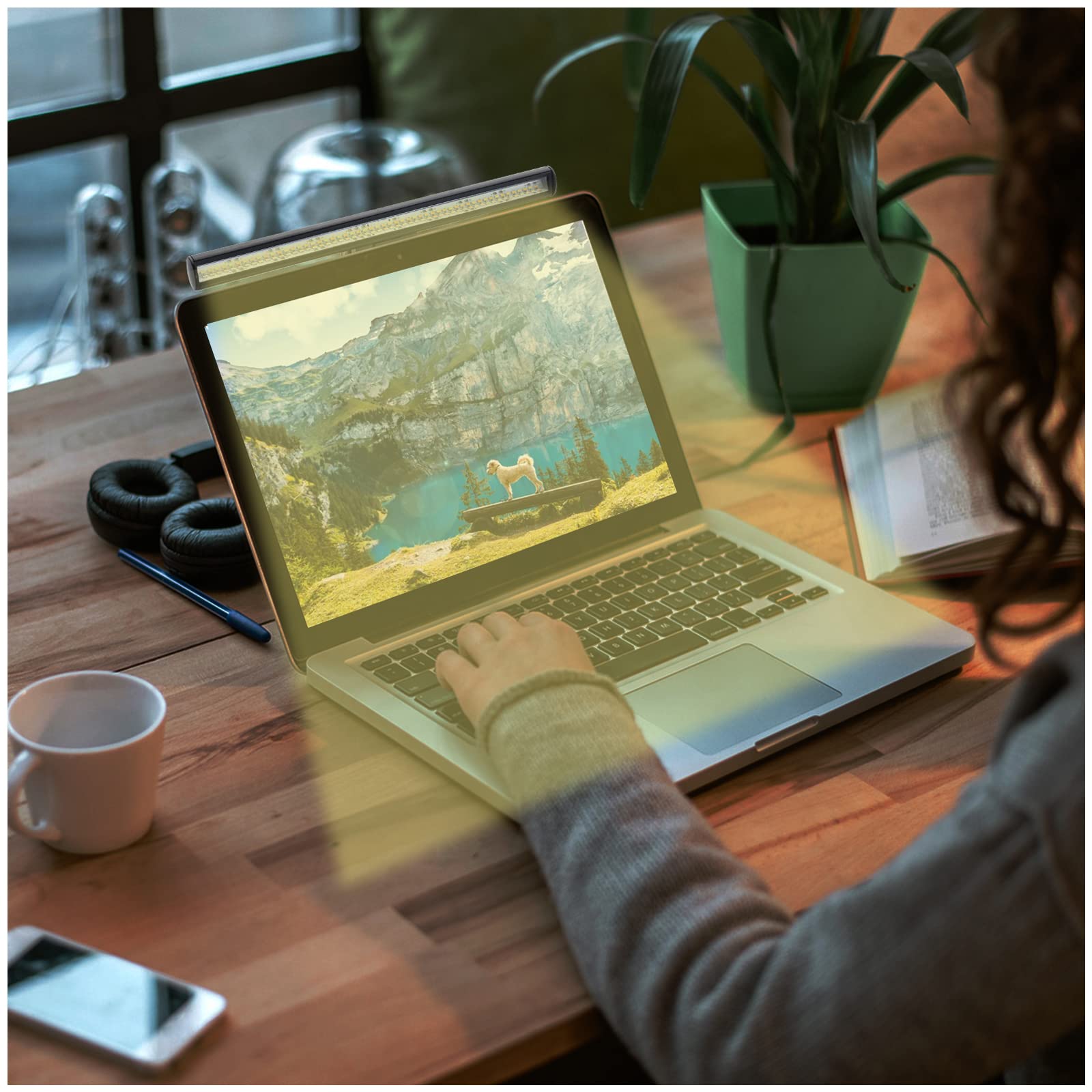 USB LED Laptop Light Bar - 3 Color Modes for Office & Travel