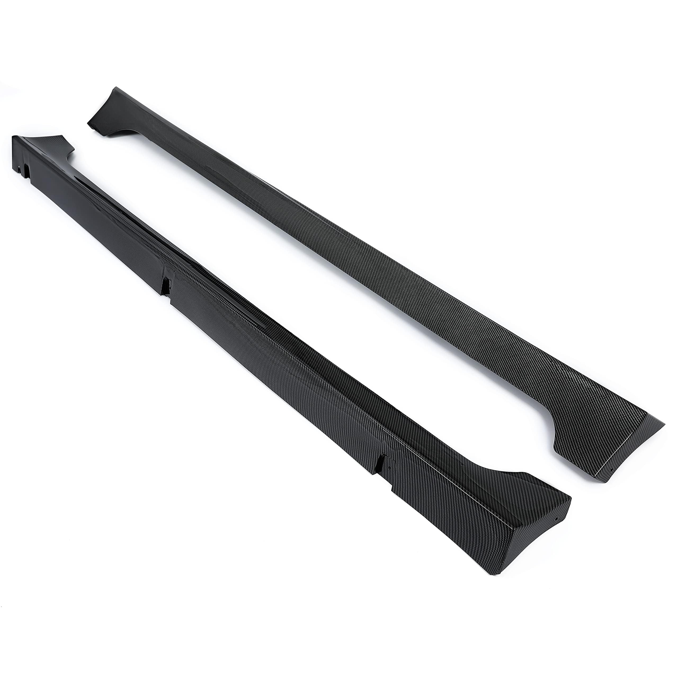 HECASA Carbon Fiber Side Skirts Rocker Panels for 2013-2017 Honda Accord Sedan - Body Kit Replacement & Spoiler Extension - Perfect for Car Enthusiasts & Custom Modifications