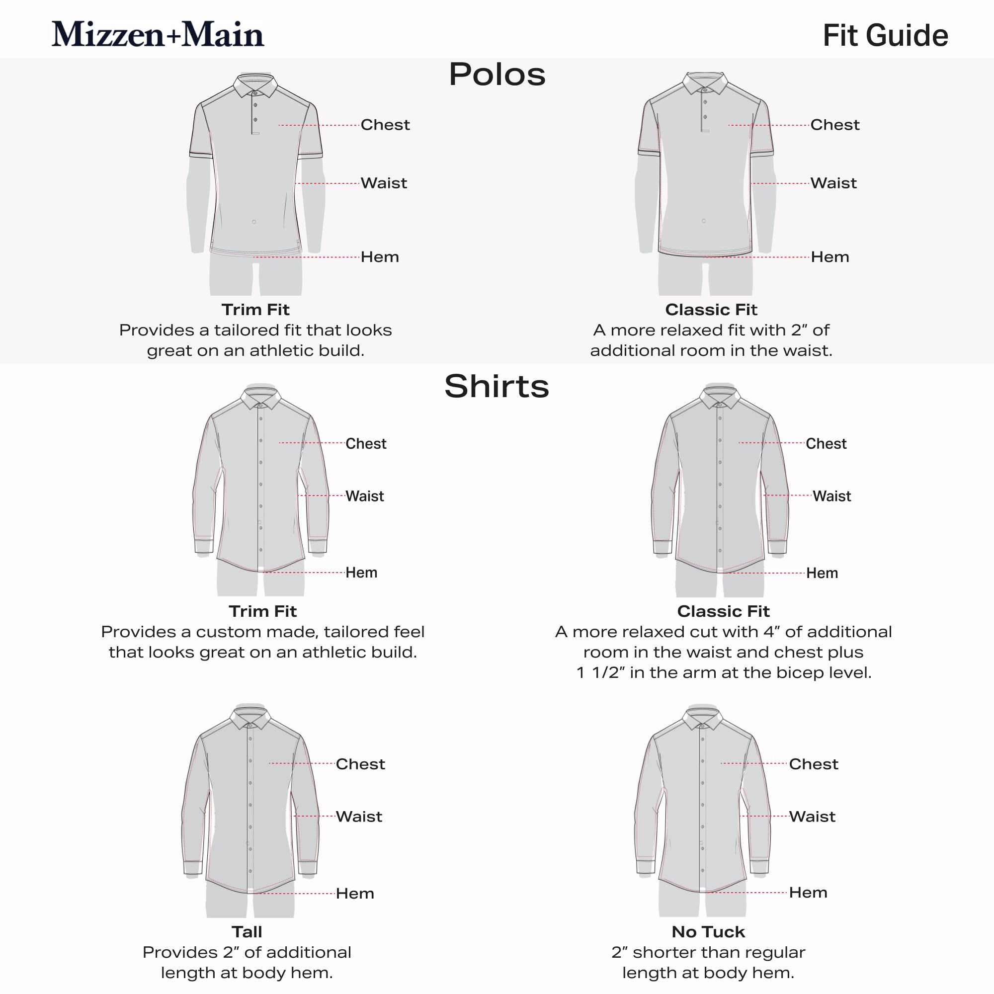 Mizzen+Main Men's Performance Dress Shirt - Classic Fit, Machine Washable, 4-Way Stretch, Wrinkle-Free - Leeward Collection for Business Casual & Office Wear