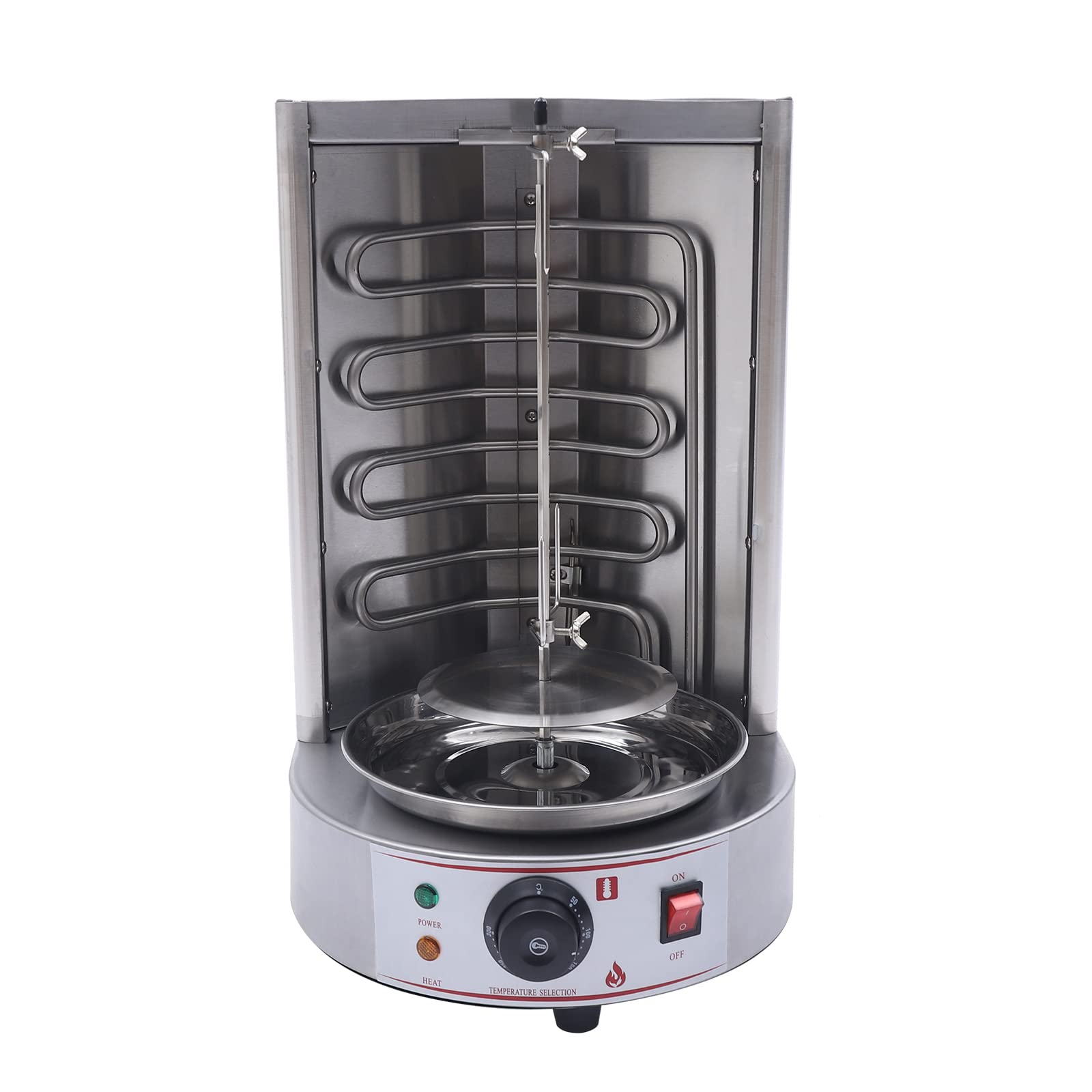 Electric Vertical Rotisserie Oven Grill - Automatic Shawarma Kebab Machine with Rotating Spit for Gyros, Chicken & Meat Cooking | Perfect for Restaurants, Food Trucks & Home BBQ Parties