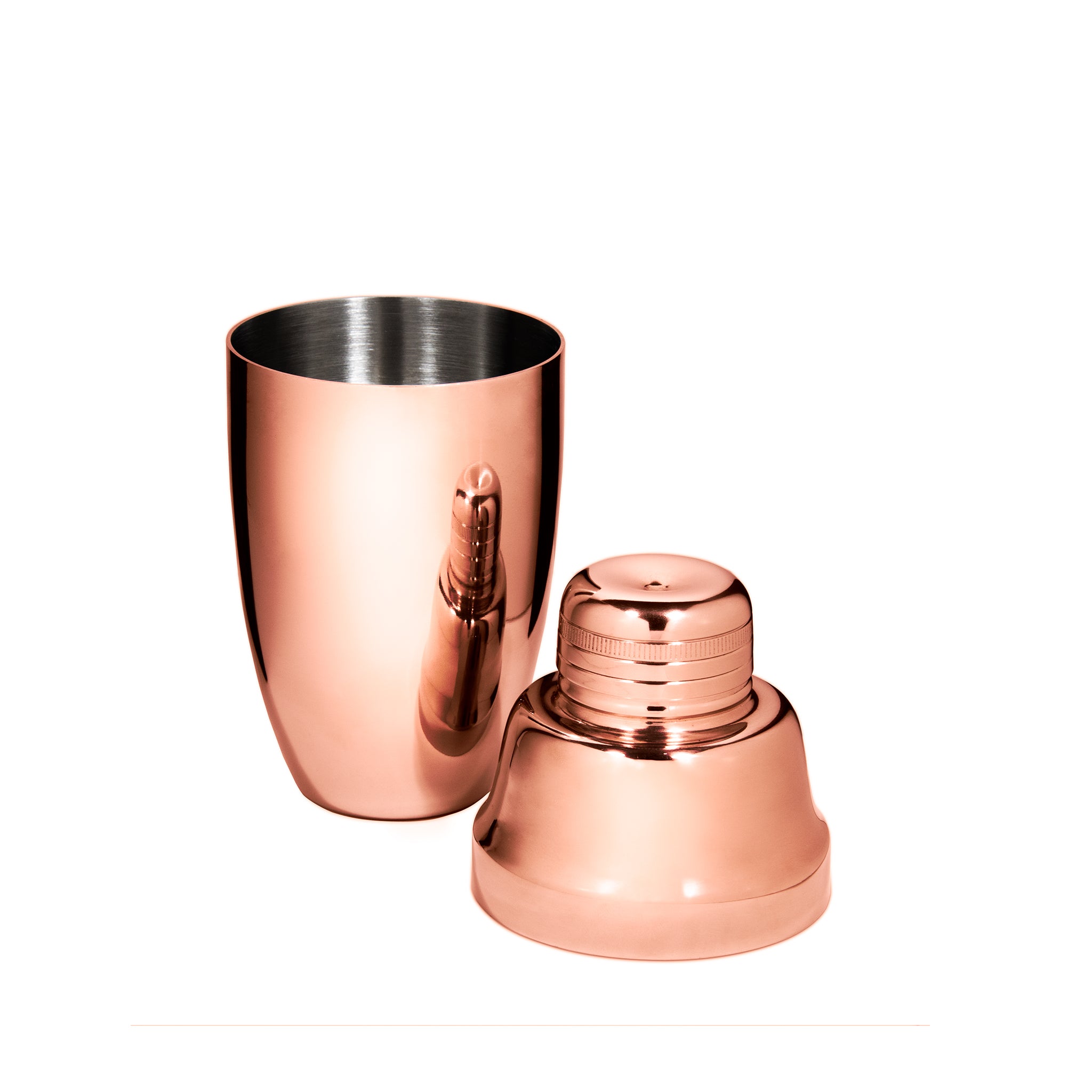USAGI™ Heavyweight Copper Plated Cobbler Shaker 500ml (17oz) - Premium Cocktail Mixing Tool for Bartenders & Home Bars