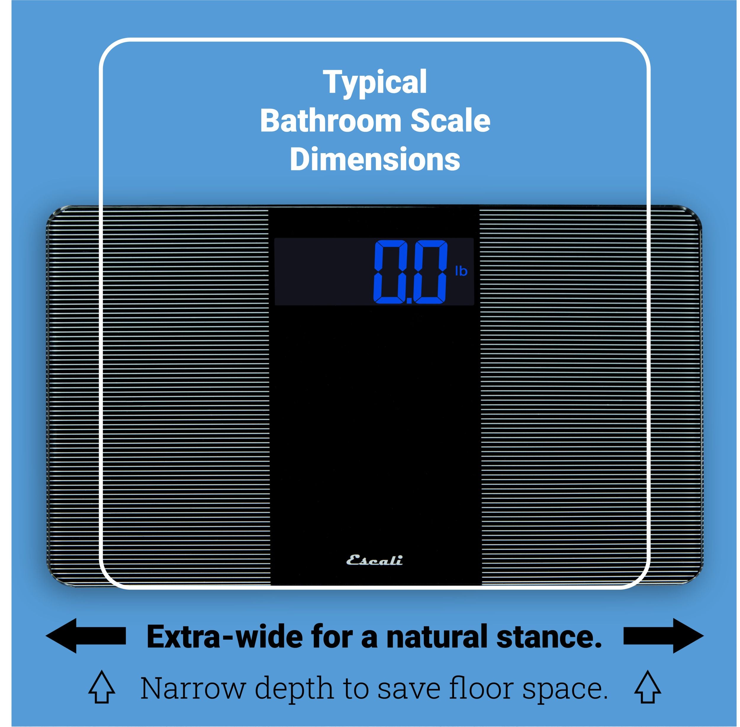 Extra Wide Bathroom Scale - 400 lbs Capacity, Large Non-Slip Platform, Digital Weight Scale for Bathroom, Home Gym, Office | Perfect for Plus Size Adults & Families
