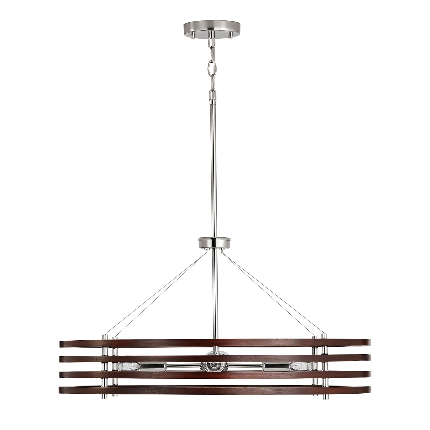 Capital Lighting Four Light Chandelier - Modern Crystal Ceiling Fixture for Dining Room, Bedroom & Living Room | Elegant Home Decor Lighting Solution