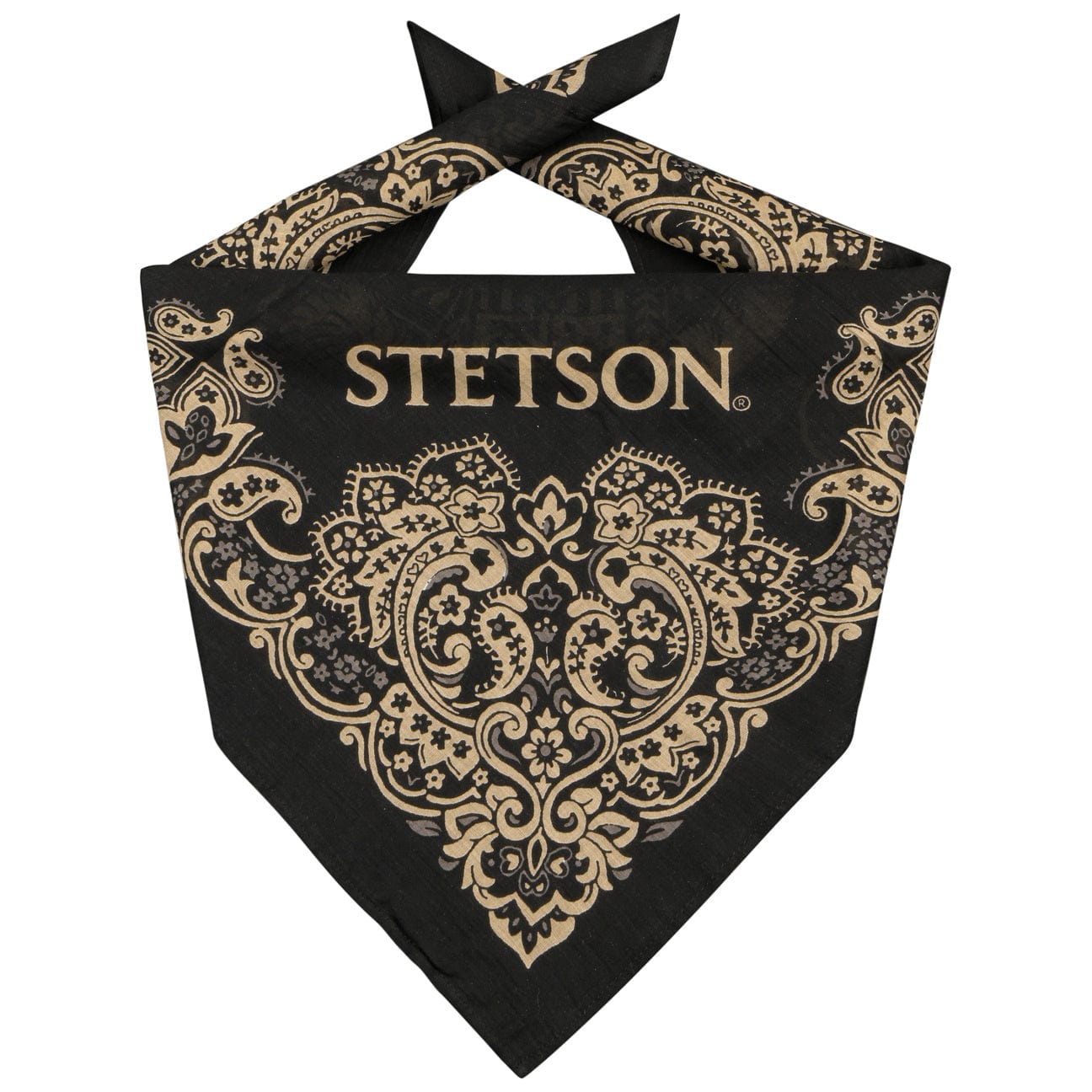 Stetson Paisley Bandana - Stylish Cotton Bandana for Men & Women - Perfect for Outdoor Activities, Fashion Accessories, and Western Style Outfits