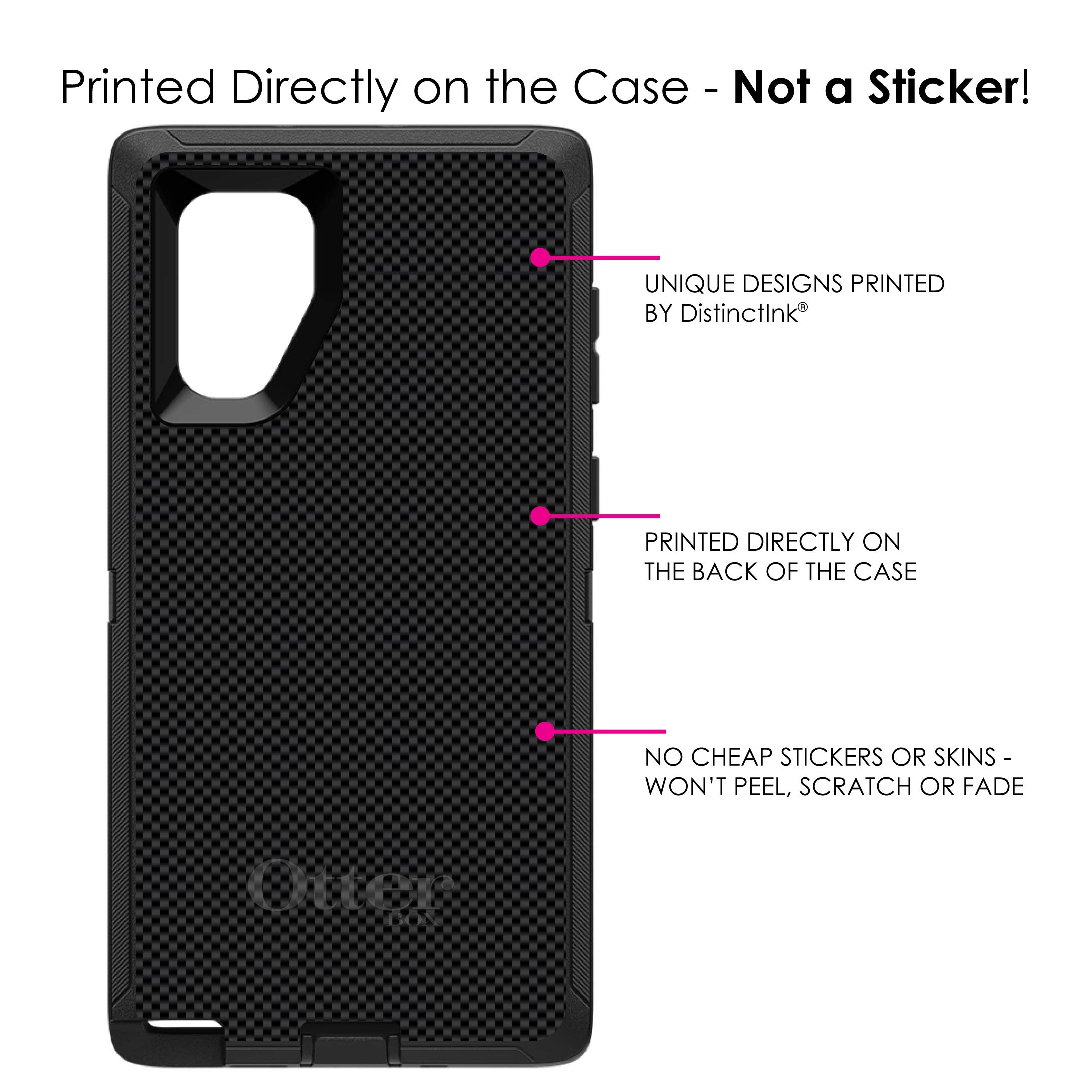 Premium Samsung Galaxy Note 10 Plus Case (6.8 Inch) - Shockproof Carbon Fiber Protective Cover - OtterBox Defender Alternative - Black Grey Design for Work & Outdoor Activities