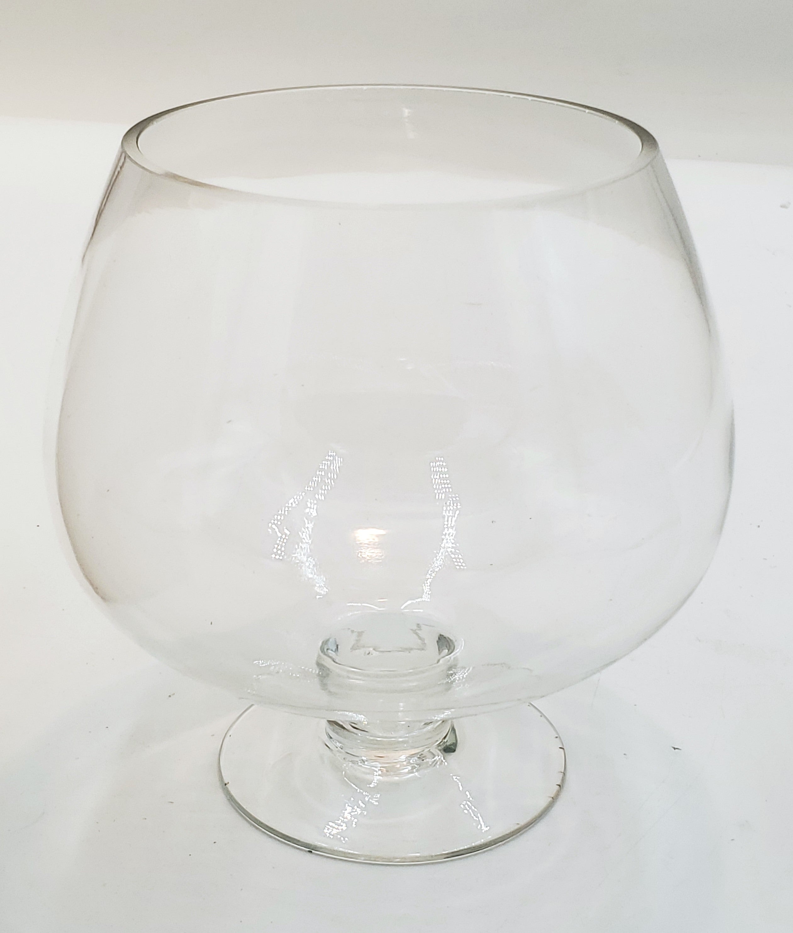 4.75x7 Inch Glass Footed Bowl - Elegant Serving Bowl for Desserts, Salads, Snacks - Perfect for Parties, Weddings, Home Decor & Entertaining