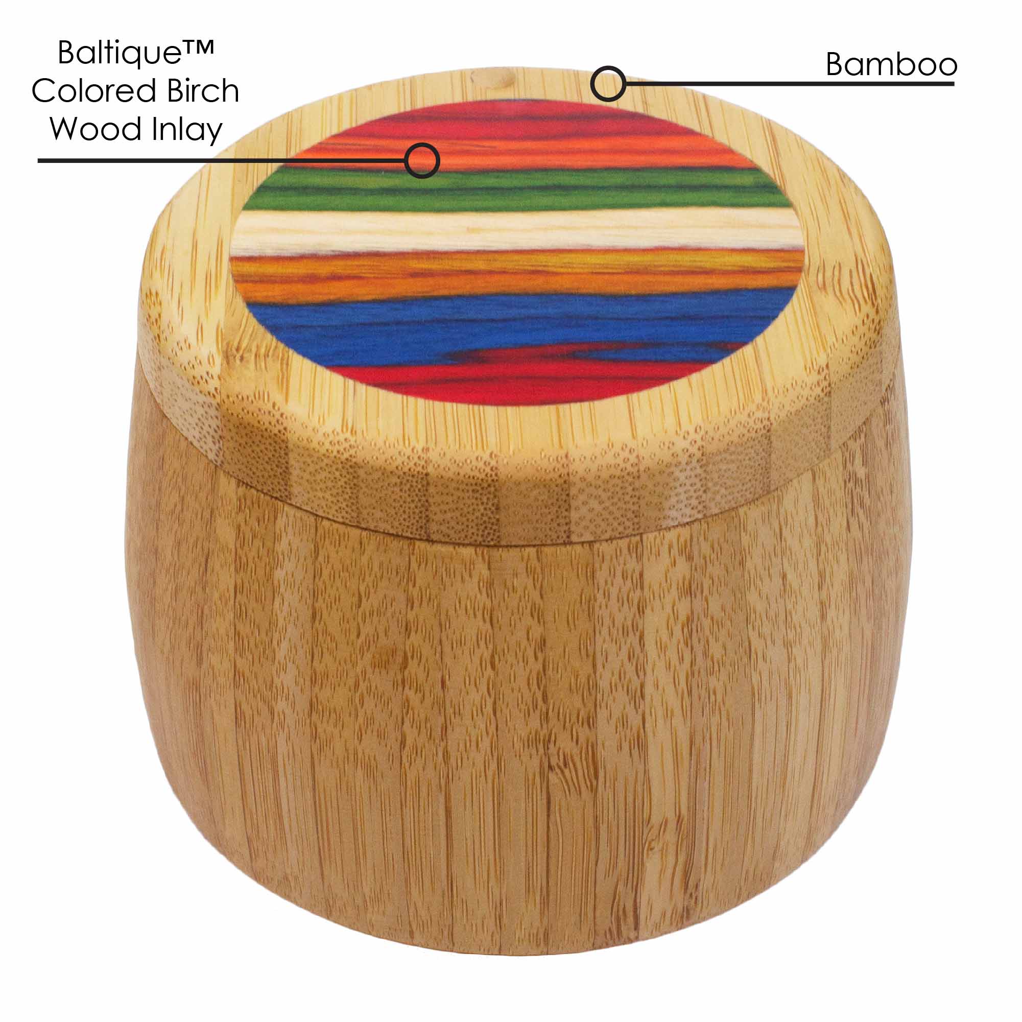 Baltique® Marrakesh Collection Salt Cellar - 8 Oz. Ceramic Salt Keeper with Lid - Elegant Spice Storage for Kitchen, Dining Table & Entertaining