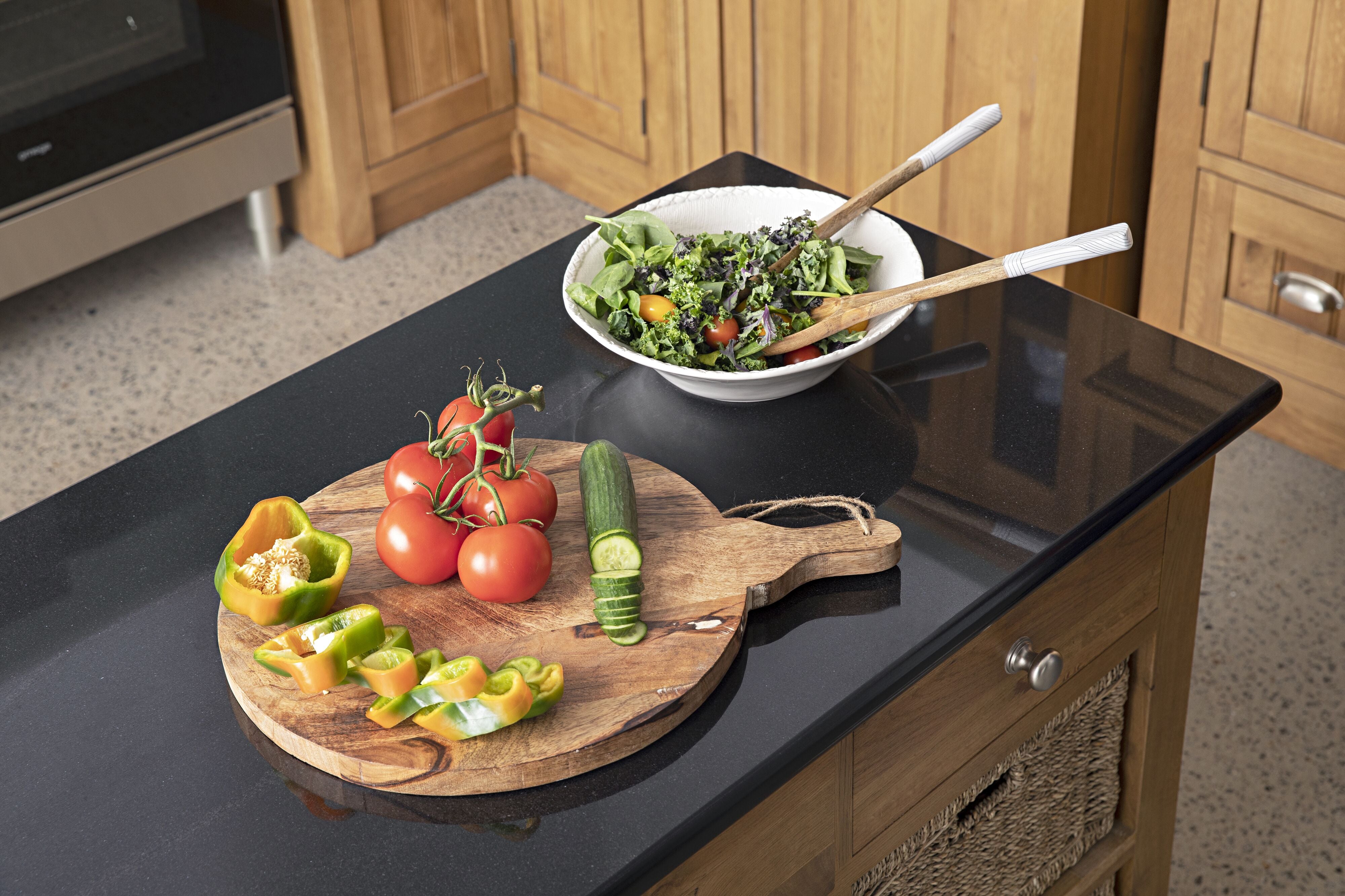 Arlo Wooden Serving Trays 33.5x7x2.5cm - Natural Wood Appetizer Platter for Cheese, Charcuterie, Desserts - Perfect for Entertaining, Parties, and Home Decor
