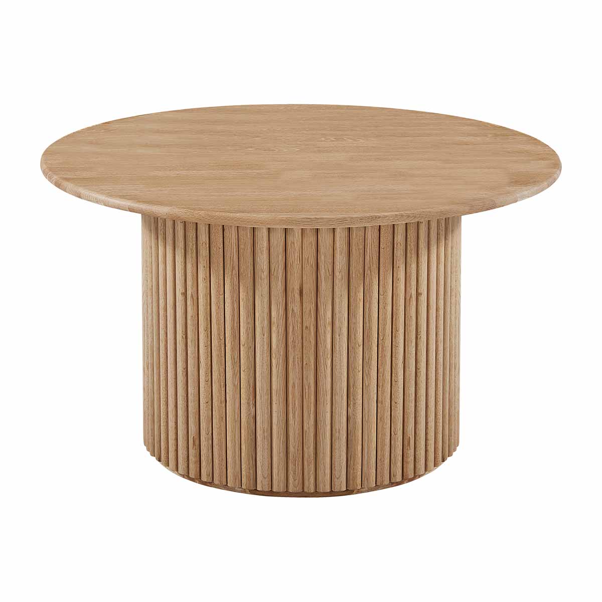 Stylish Oak Cosmos Coffee Table - 85cm Round Modern Living Room Centerpiece for Home Decor & Entertaining