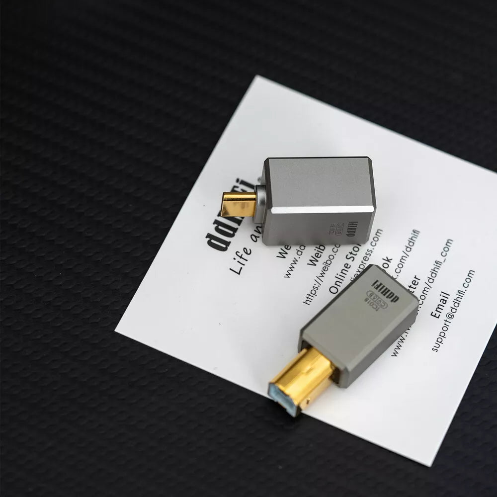 DD ddHiFi TC01BF/TC01B HiFi Quality USB B to USB C Audio Decoder Adapter Converter - Perfect for Studio Recording, HiFi Systems & Mobile Devices
