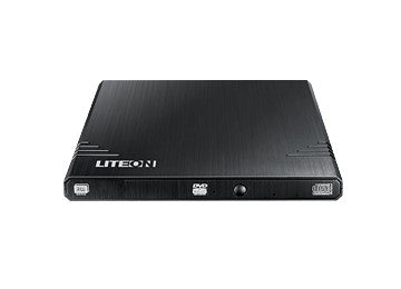 Lite On External DVD 8X RW Drive - Portable USB CD/DVD Burner for Laptop & PC - Perfect for Data Backup, Movie Playback & Software Installation