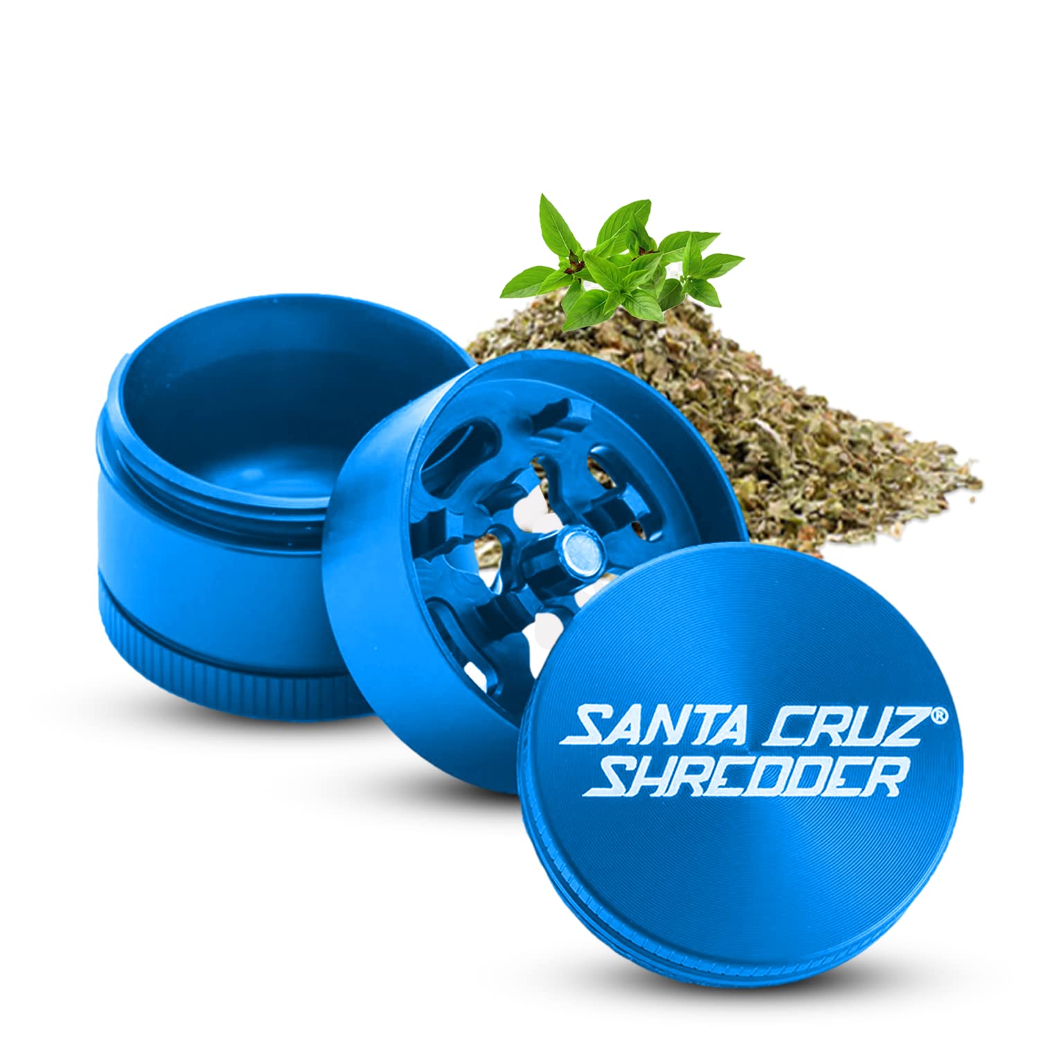 Premium Santa Cruz Shredder 3-Piece Metal Herb Grinder - 1.7