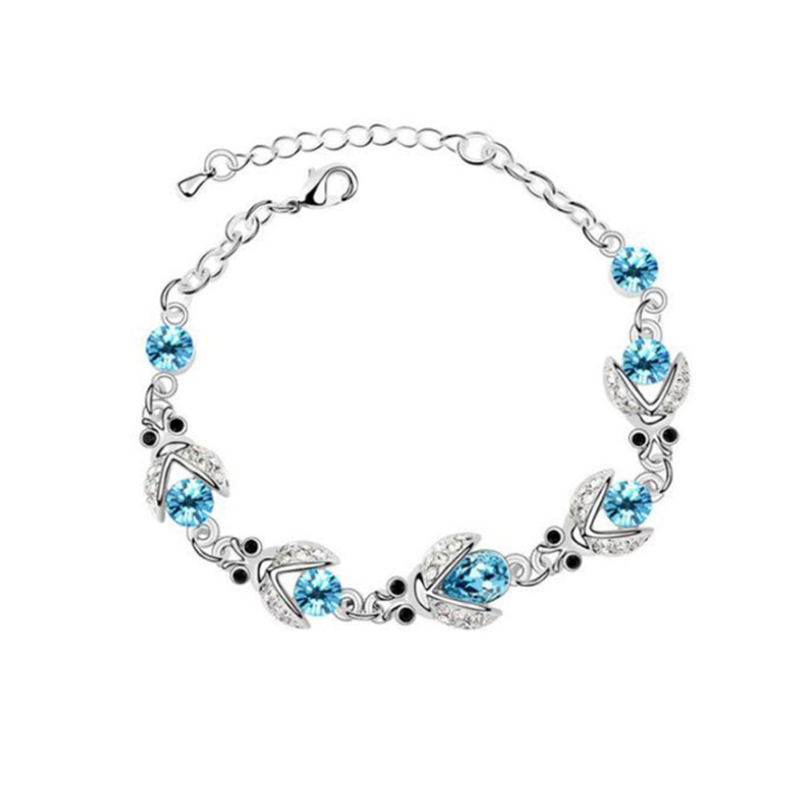 Personalized Name Bracelet for Women & Girls - Crystal Colored Acrylic Adjustable Bracelet with Anxiety Relief Beads - Perfect Gift for Birthday, Anniversary, Friendship Day - Inspired by The Rings Book Series