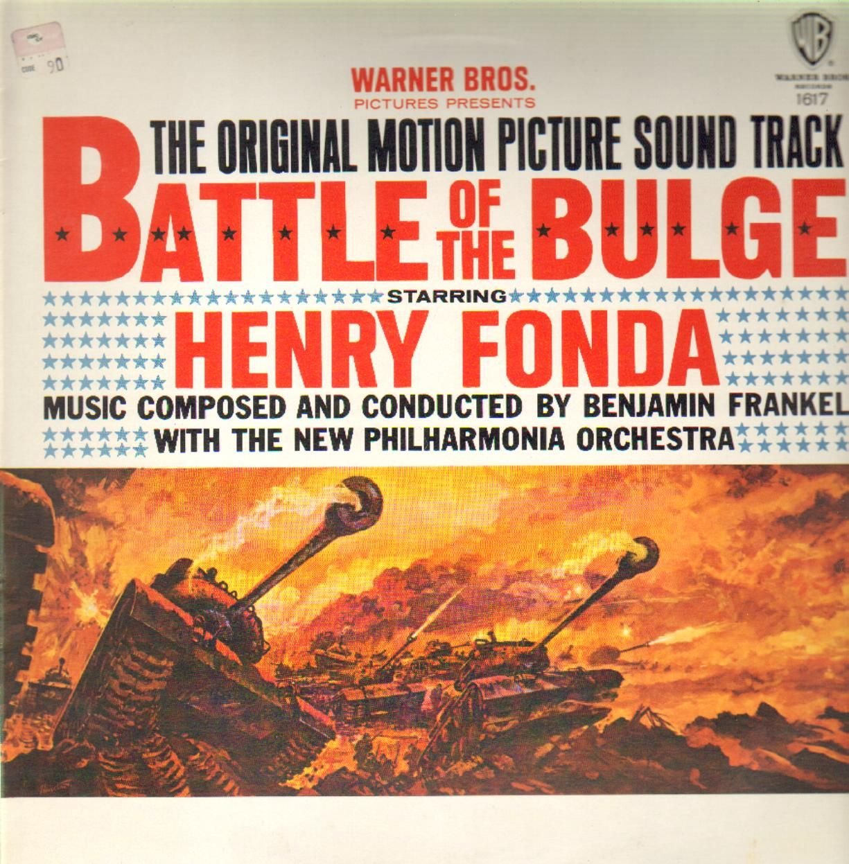 Battle of the Bulge Original Soundtrack Vinyl Record - US Pressing - Perfect for WWII Movie Enthusiasts & Vinyl Collectors
