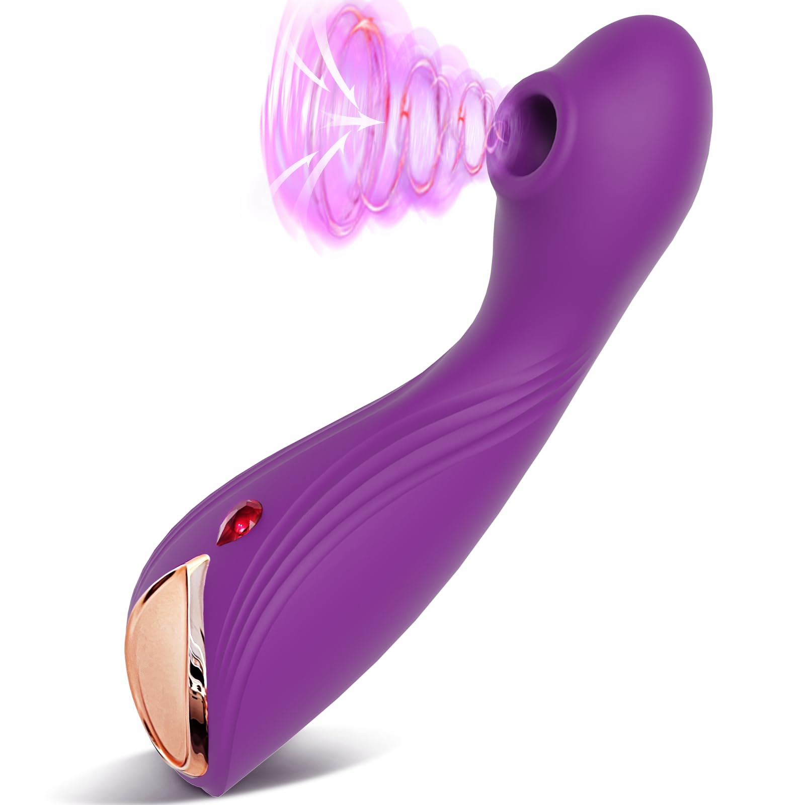 2 in 1 G Spot & Clitoral Vibrator - 9 Suction Modes Adult Sex Toy for Women & Couples, Powerful Clitoris & Nipple Stimulator for Quick Orgasm - Perfect for Solo Play & Intimate Couples Moments