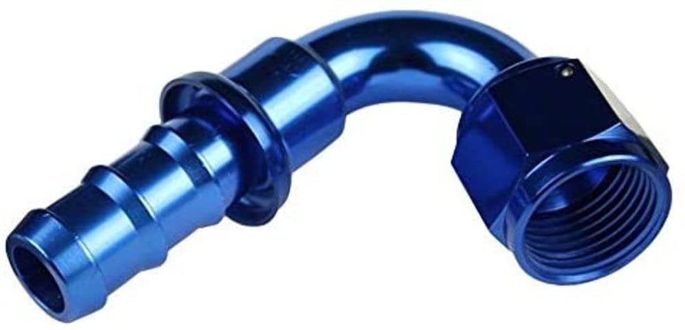 Red Horse Performance 80568 Push Lock Hose End Fitting - High Pressure Fuel & Oil Line Connector for Automotive, Marine & Industrial Applications