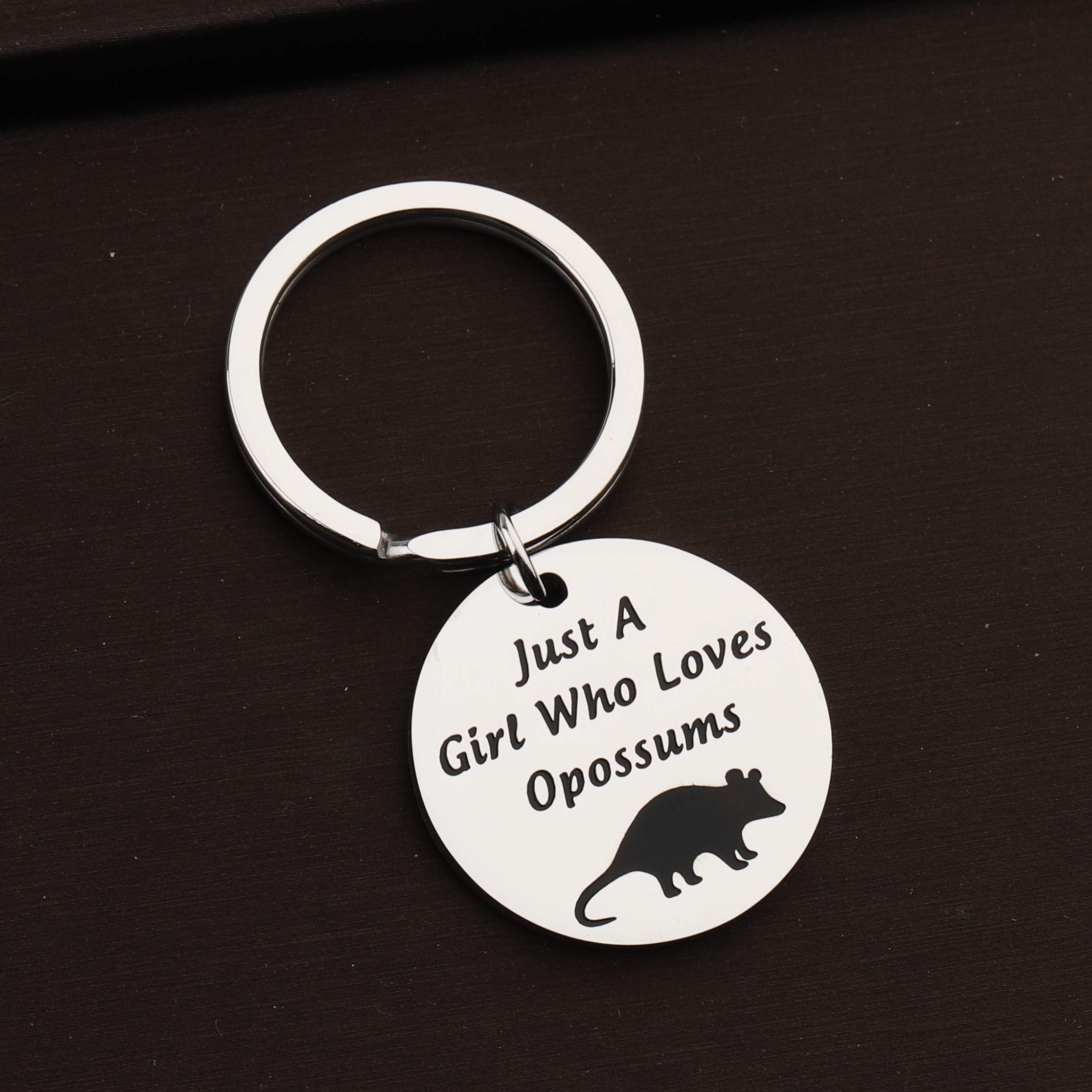 CENWA Opossum Keychain - Cute Opossum Lover Gift for Fans, Just A Who Loves Opossums - Perfect for Backpacks, Keyrings & Gifts for Wildlife Enthusiasts