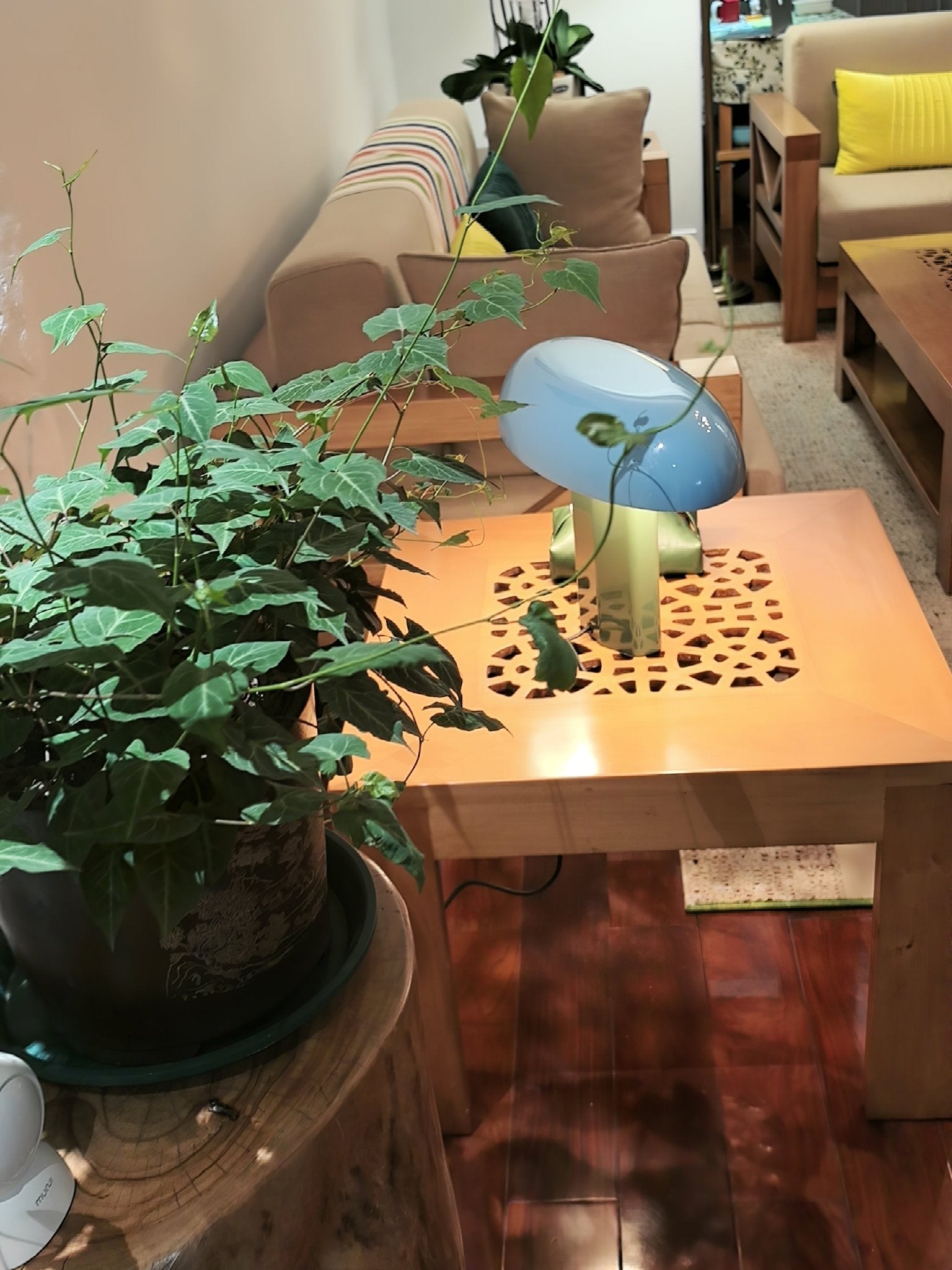 Molli Mushroom Table Lamp - Modern LED Night Light for Bedroom, Nursery, Living Room - Soft Ambient Lighting for Kids, Adults, Home Decor