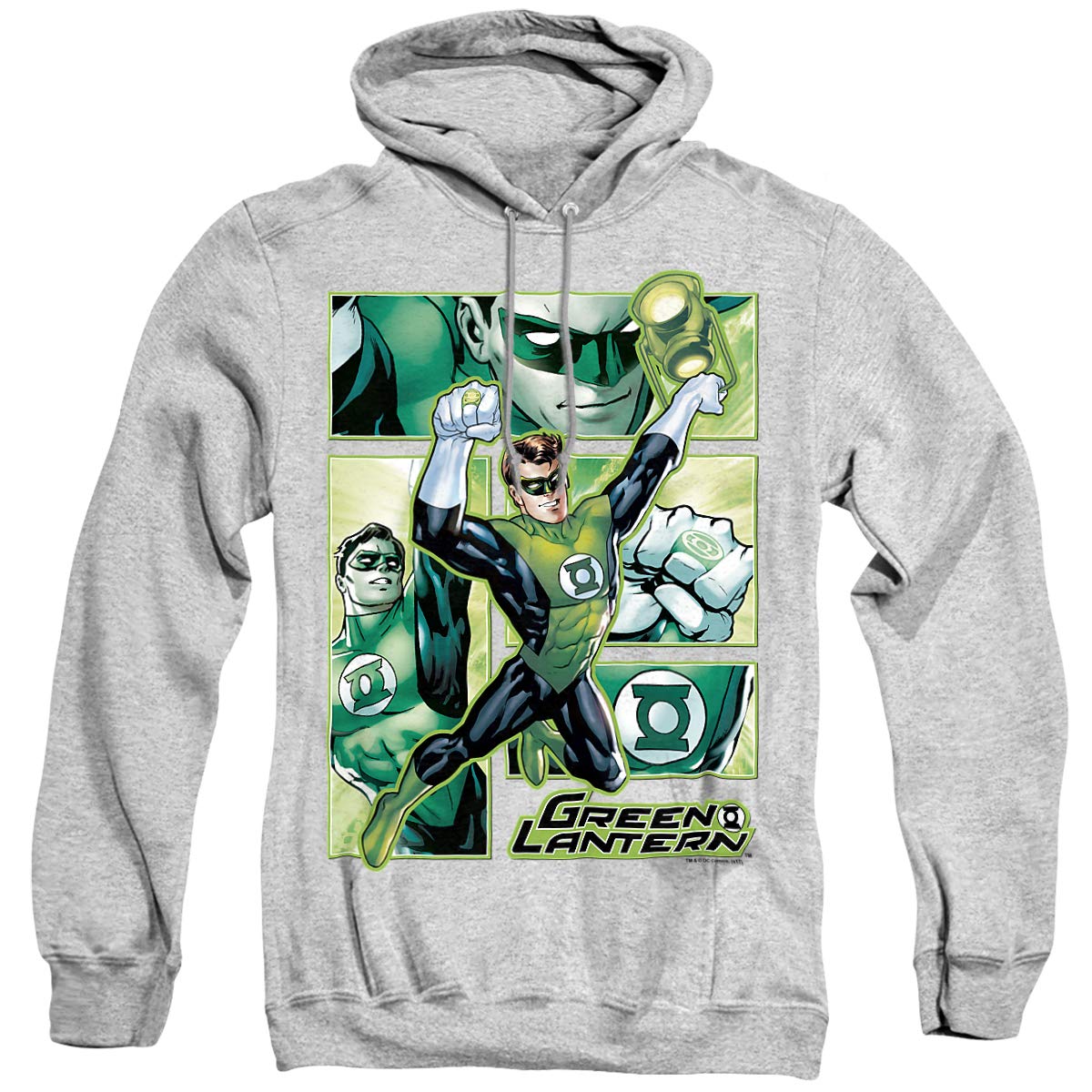 JLA Green Lantern Graphic Hoodie for Men & Women | DC Comics Superhero Pullover Sweatshirt | Perfect for Cosplay, Comic Con & Casual Wear