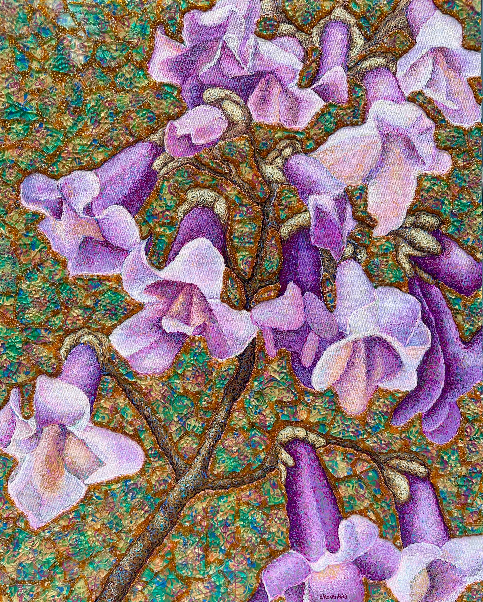 Elynne Rosenfeld Invasive Beauty #15 - Contemporary Art Print for Home & Office Decor | Perfect for Living Rooms, Galleries, and Art Collections