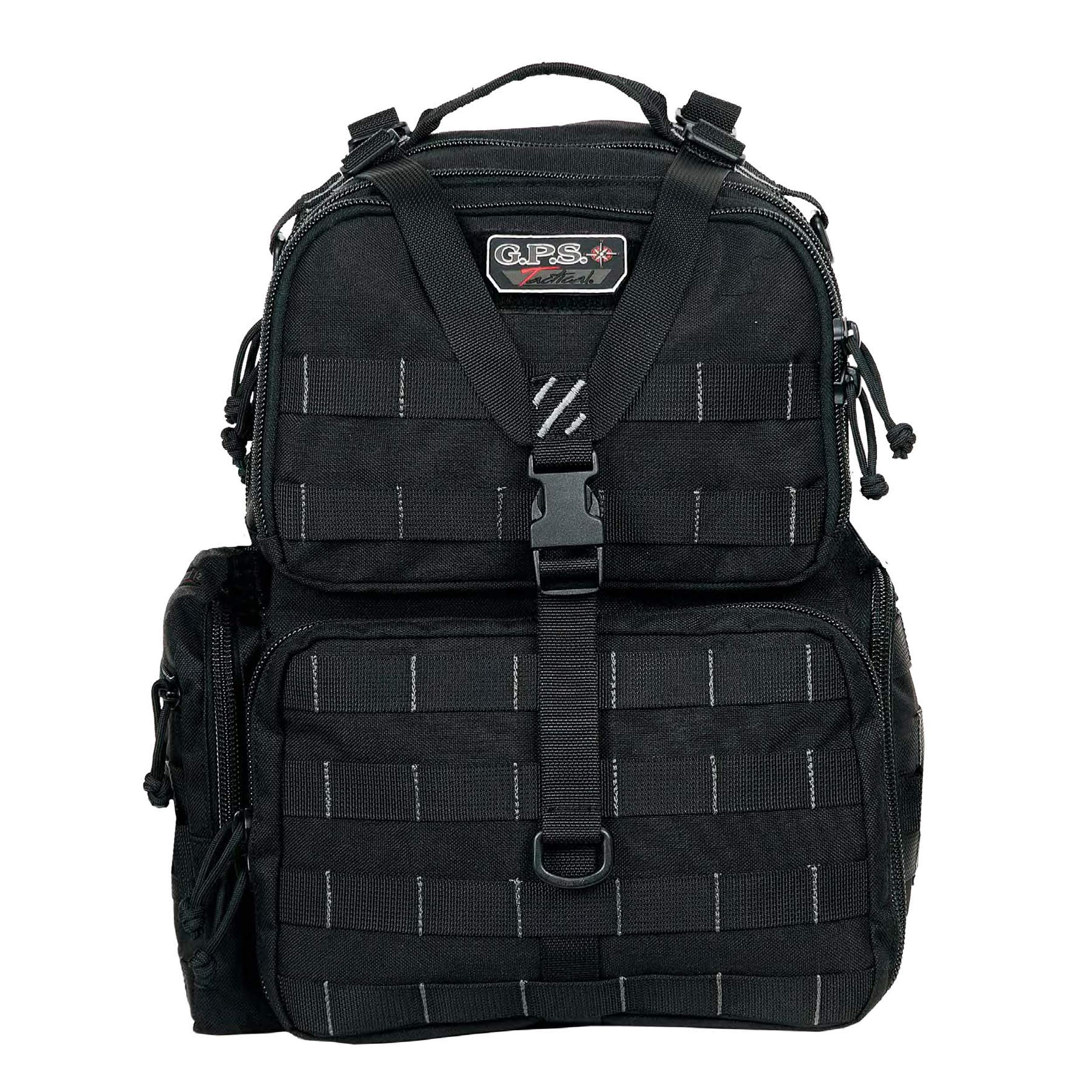 G Outdoors Tactical Range Backpack - Durable Military Style Hiking Backpack for Shooting Range, Hunting & Outdoor Adventures - Large Black Tactical Backpack with Multiple Pockets & MOLLE System