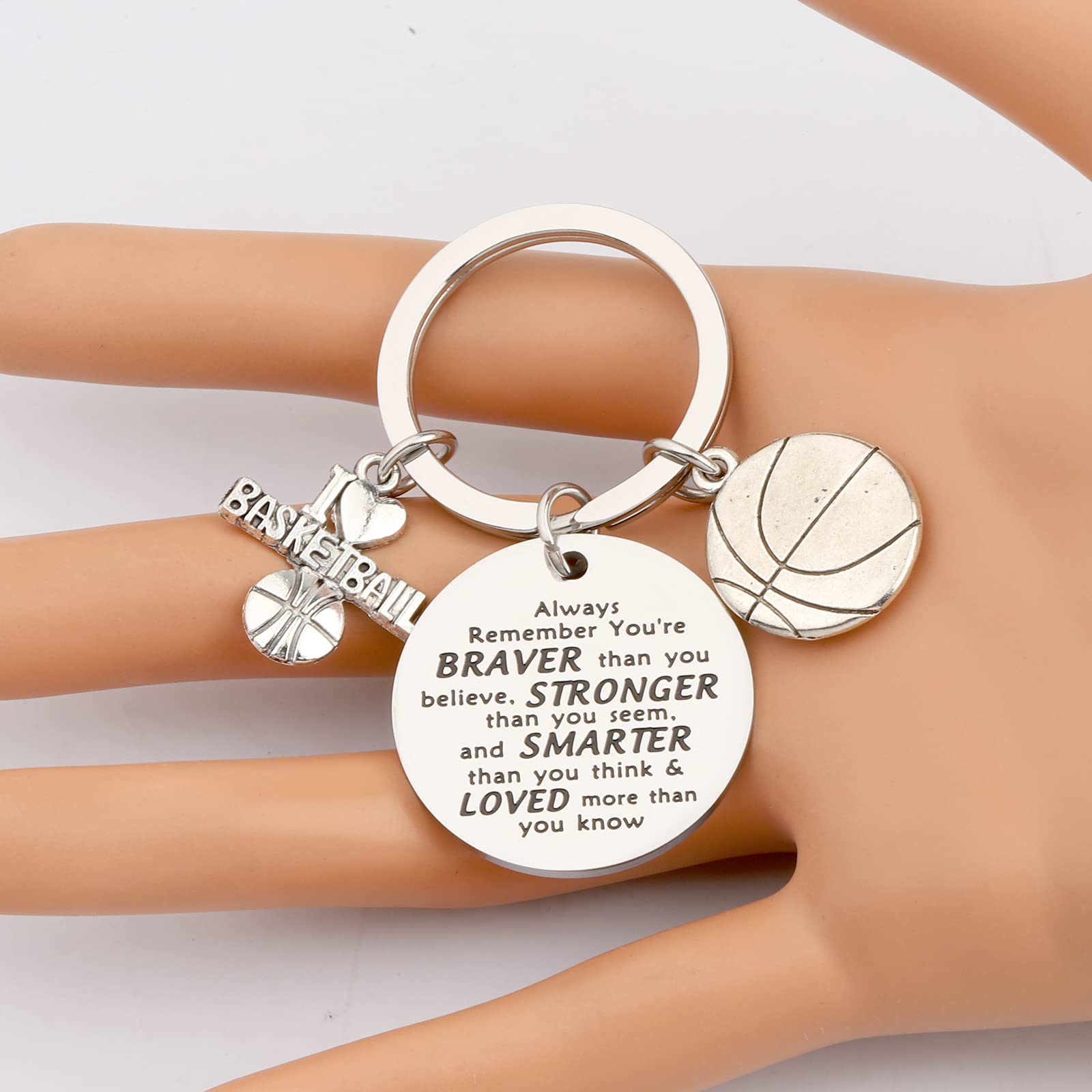 BNQL Basketball Keychain - Unique Gifts for Basketball Players & Fans - Perfect for Game Days, Birthdays & Sports Enthusiasts