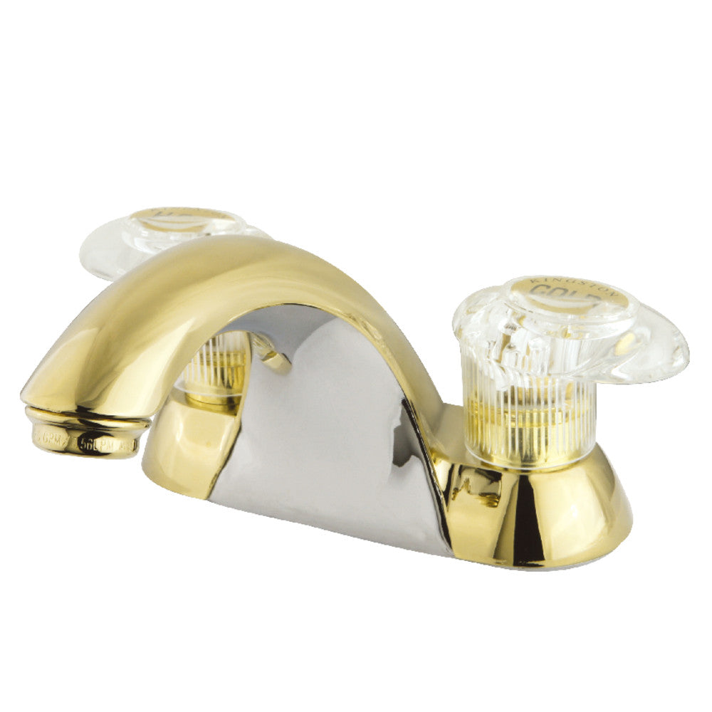 Kingston Brass KB2151LP 4-Inch Centerset Bathroom Faucet - Modern Water-Saving Design for Bathroom Sink, Vanity & Powder Room (Oil-Rubbed Bronze Finish)