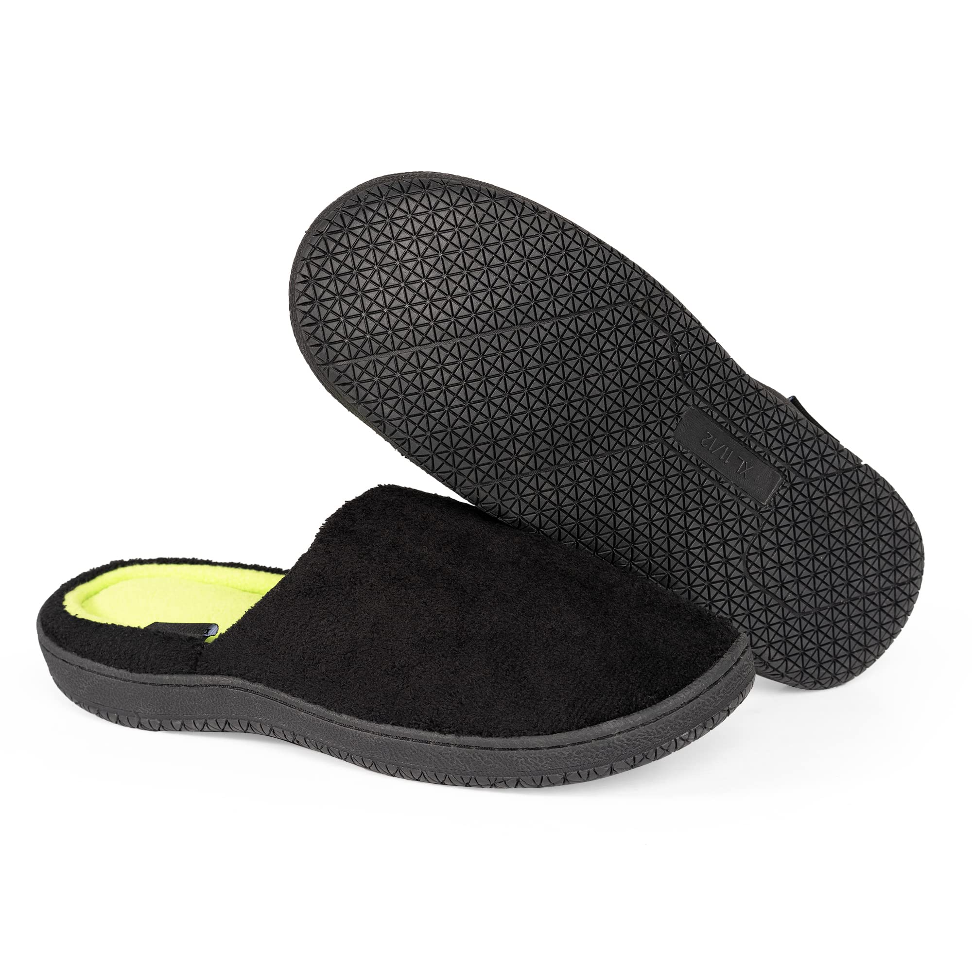 NORTY Men's Slip-On Clog Slippers with Memory Foam - Comfortable Indoor House Shoes for Men - Perfect for Home, Lounge & Backyard Use