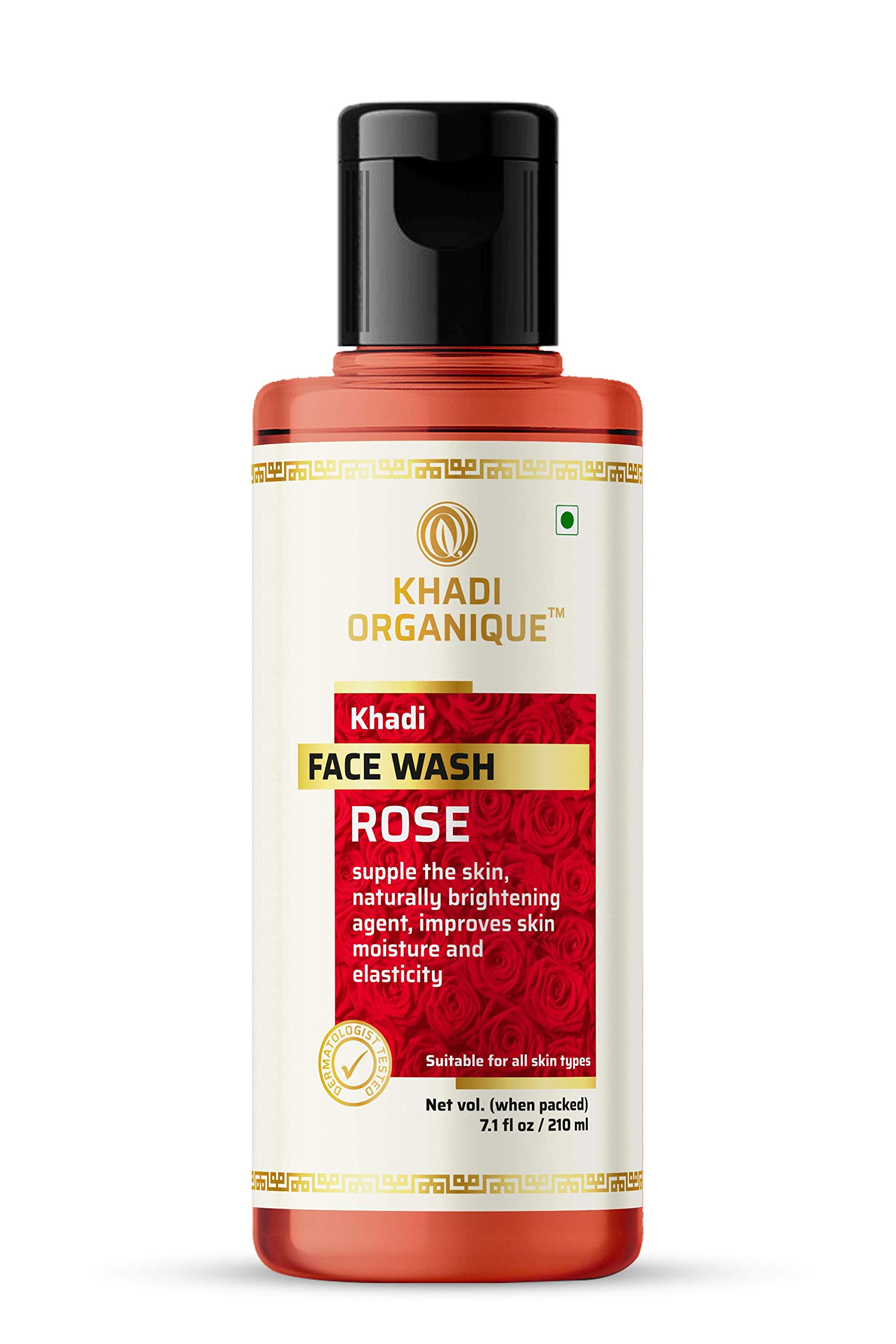 **Khadi Organique Neem, Rose & Sandalwood Honey Face Wash Trio – Brighten Skin, Reduce Wrinkles, 630ml (Pack of 3) – Perfect for Daily Cleansing & Glowing Skin**