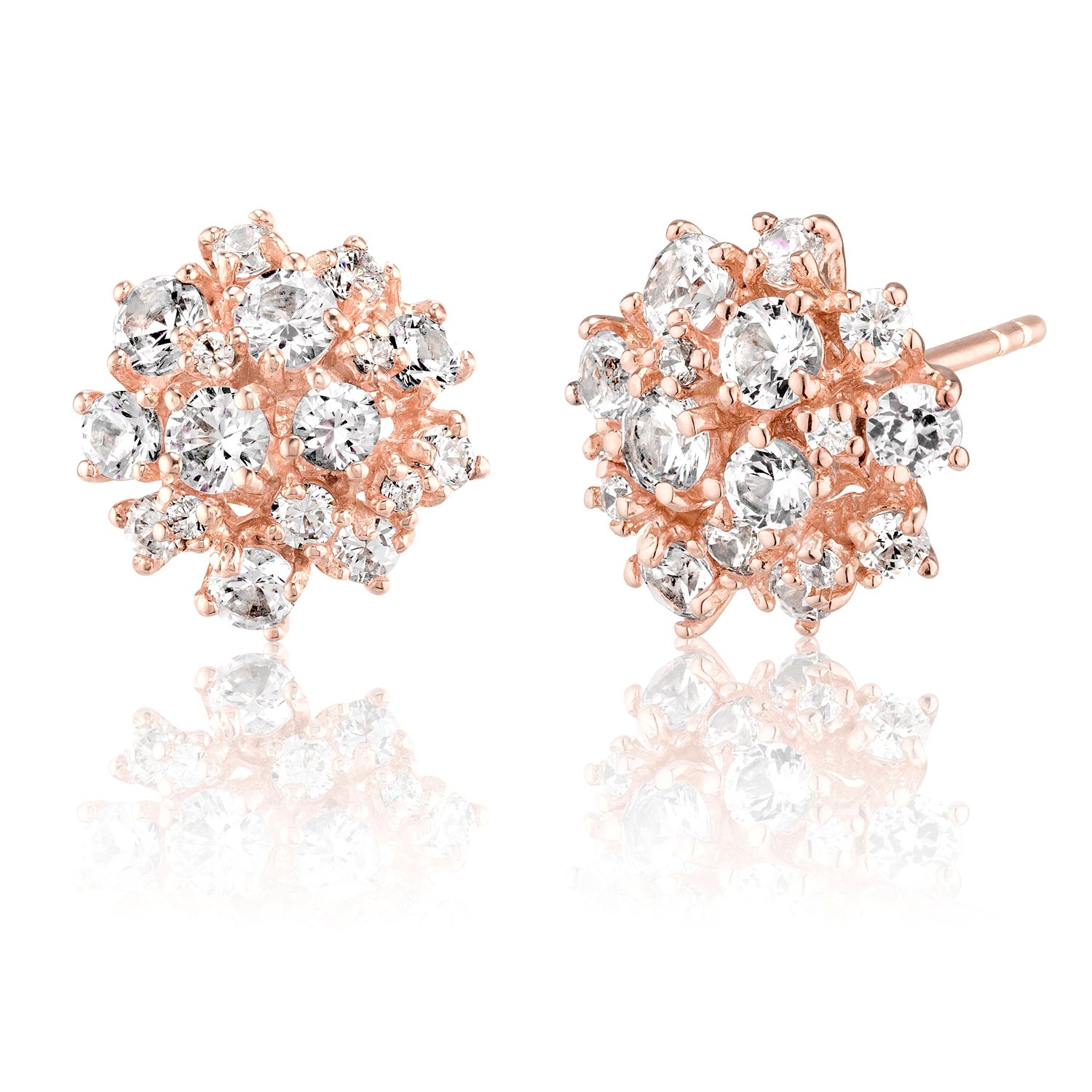 ARTE Madrid Light Pink Flower Shaped Baby Deseo Earrings for Women & Girls - Dainty Floral Fashion Jewelry - Perfect Valentine's Day Gift for Her, Birthday Present, Bridesmaid Accessories