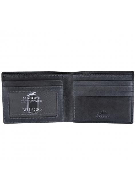Mancini BELLAGIO Left Wing RFID Blocking Billfold Wallet - Slim & Secure for Men's Everyday Carry | Perfect for Travel, Business & Daily Use