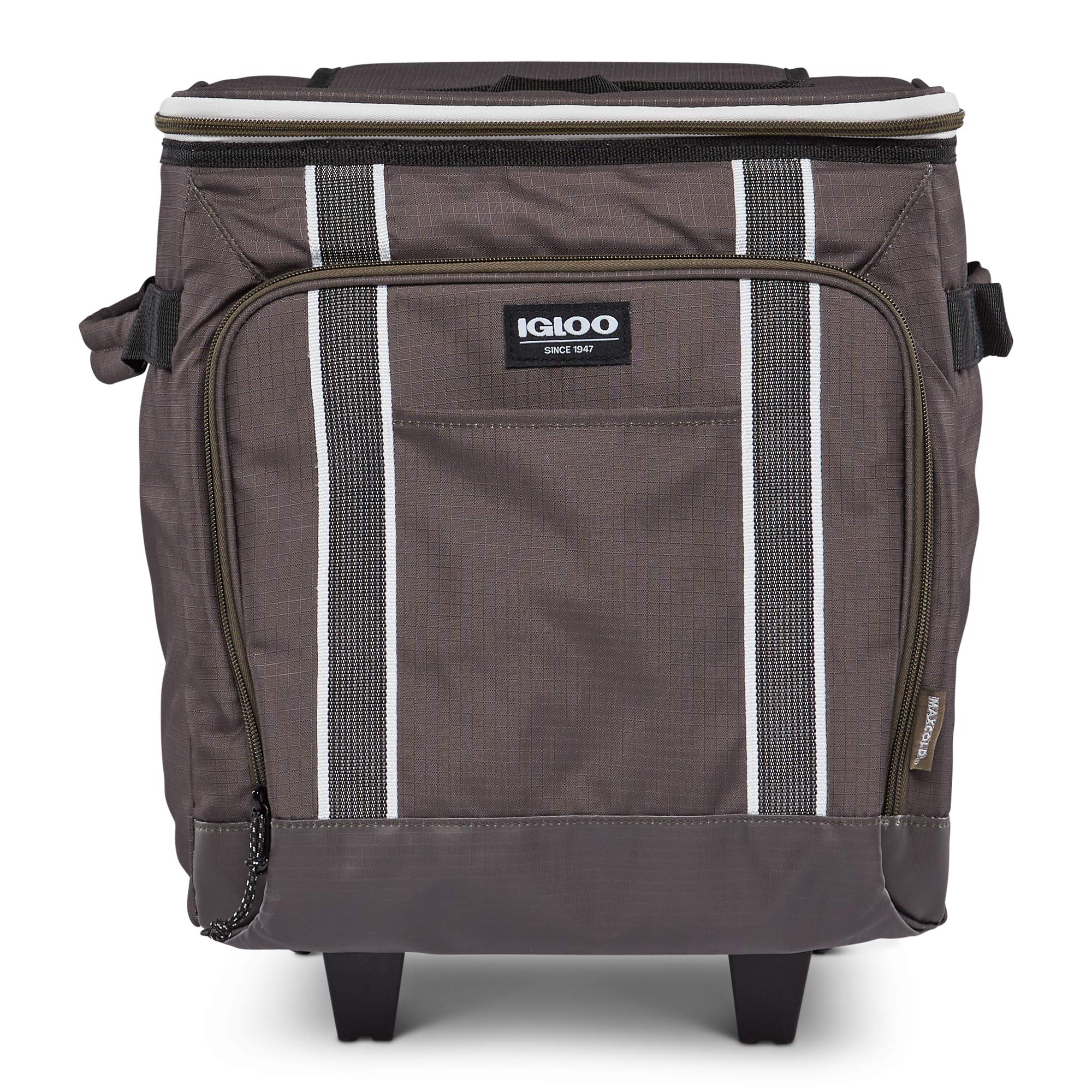 Igloo Large Portable Insulated Soft Cooler with Wheels - Perfect for Beach Trips, Camping, Picnics & Tailgating | Rolling Cooler Bag for Food & Drinks