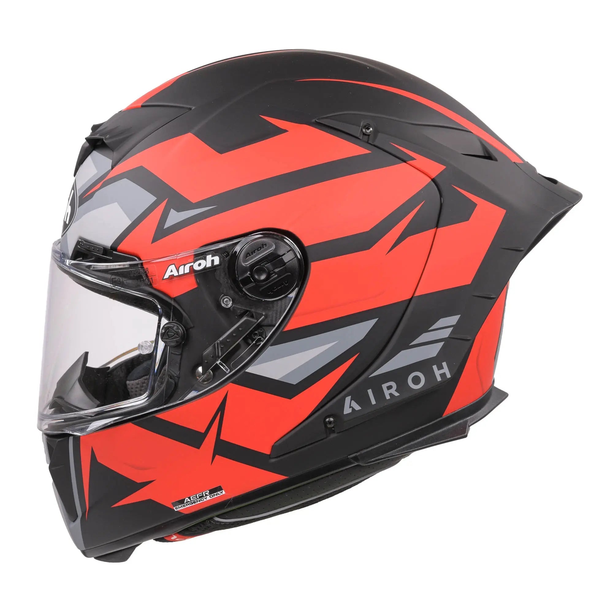 Airoh GP 550 S Wander Matt Red Motorcycle Helmet - Lightweight & Comfortable Full Face Helmet for Street Biking & Adventure Riding