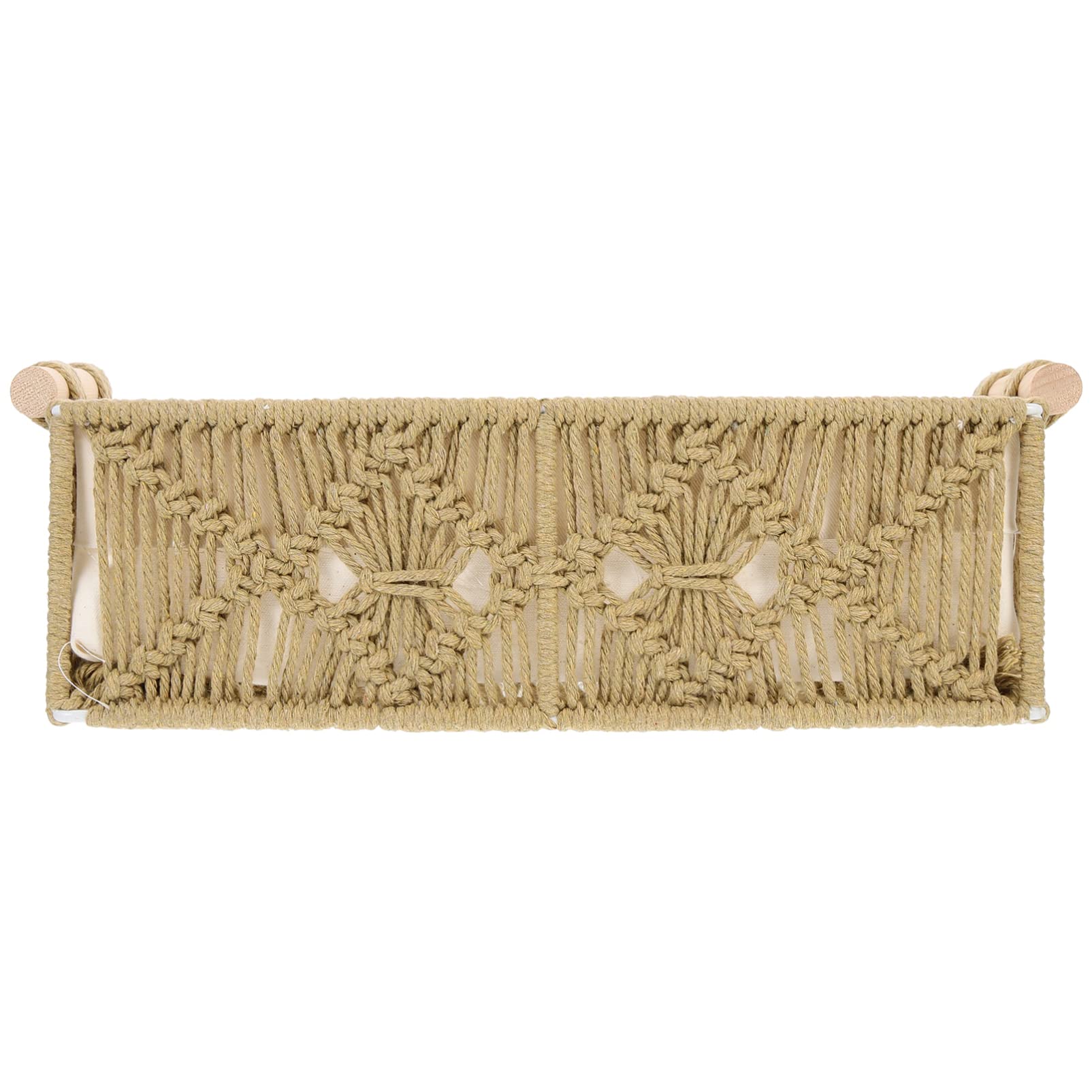 Handmade Woven Wicker Storage Basket - Cotton Rope Tissue Holder & Desktop Organizer for Eggs, Snacks, Sundries | Perfect for Home, Office, Nursery & Bathroom Organization