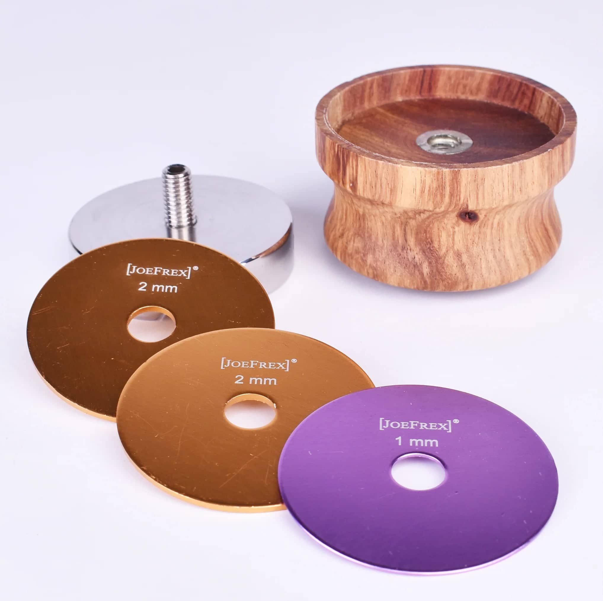 Joe Frex Professional Espresso Tamper & Coffee Distributor - Premium Palisander Wood - Perfect for Home Baristas & Coffee Shops