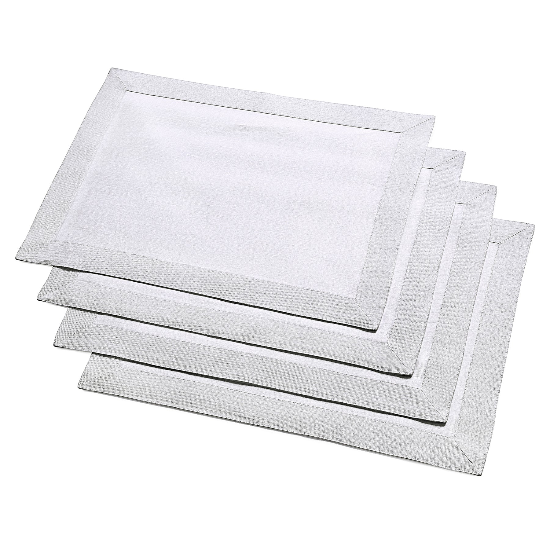Festive Edge Placemats Set of 4 - Elegant Holiday Table Decor for Christmas, Thanksgiving & Dinner Parties - Waterproof & Washable Round Place Mats