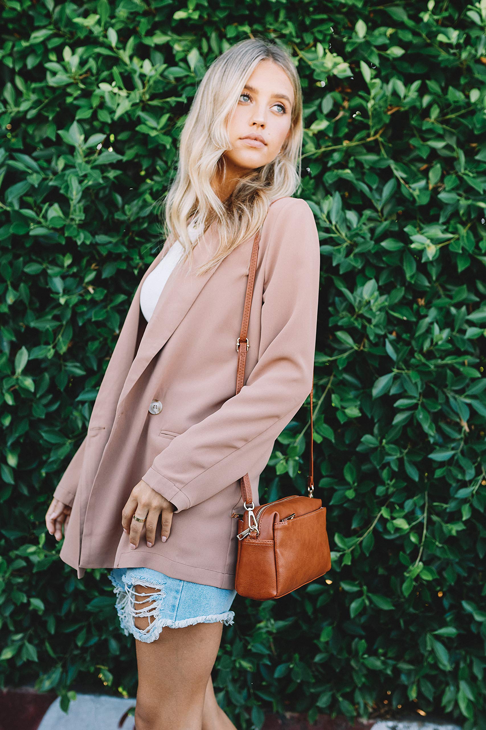 Stylish Triple Zip Small Crossbody Bag for Women - Trendy Fashion Puzzle Design - Perfect for Travel, Shopping & Everyday Use