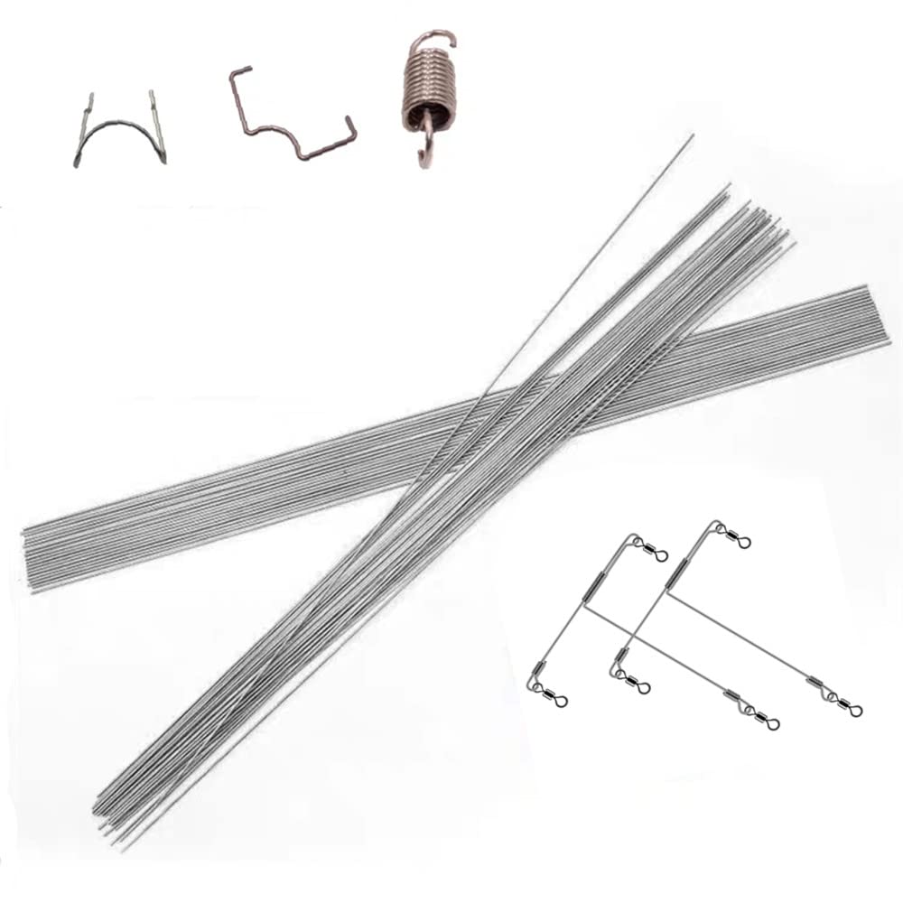 Premium 1.2mm Stainless Steel Spring Wire - Hardened Full Hard Straight Wire (400mm/15.7inch, 25pcs) for DIY Crafts, Jewelry Making & Mechanical Repairs