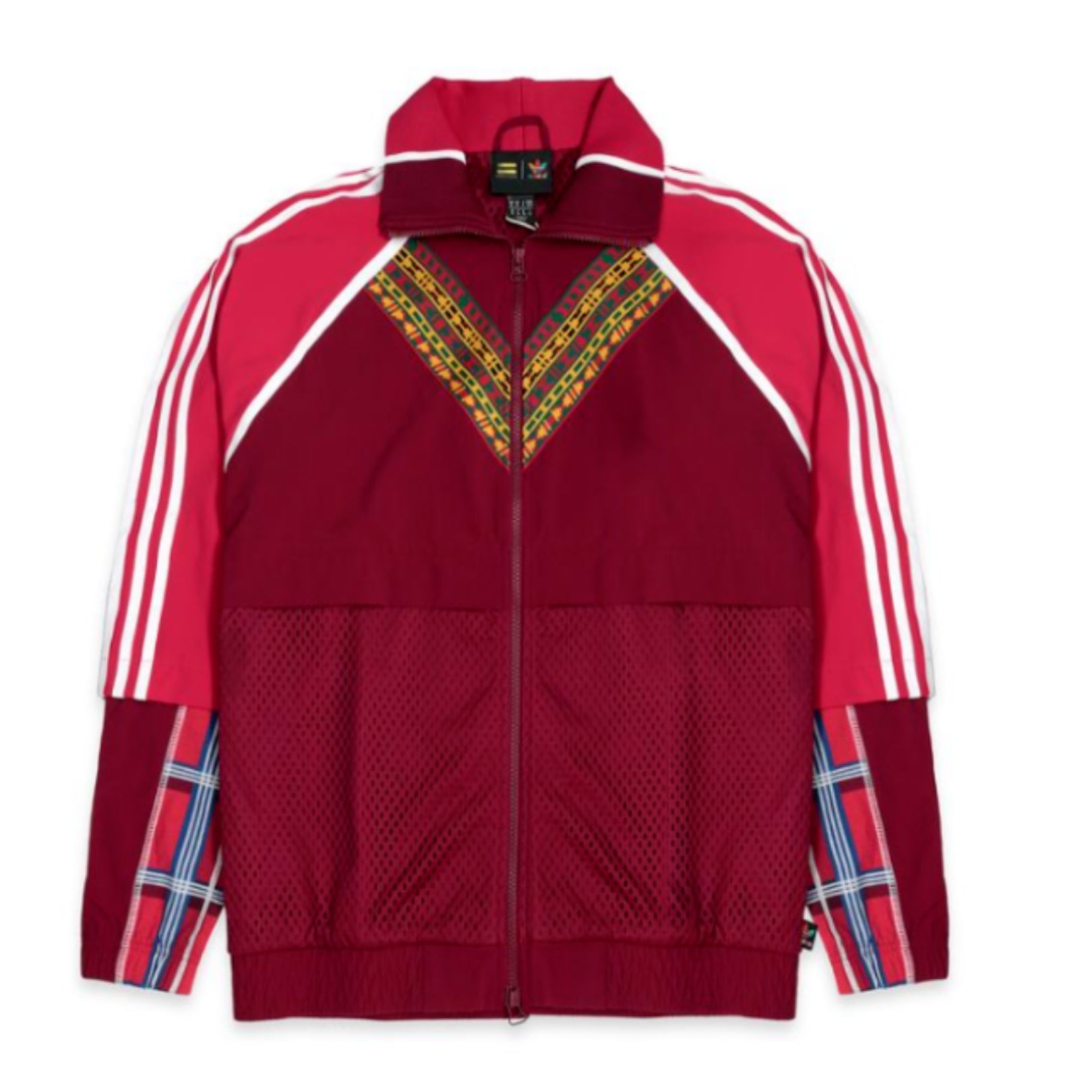 Adidas Human Race Afro Solar Track Top Jacket - Burgundy Gold White - Stylish Running & Streetwear Jacket for Men & Women - Perfect for Jogging, Gym & Urban Fashion