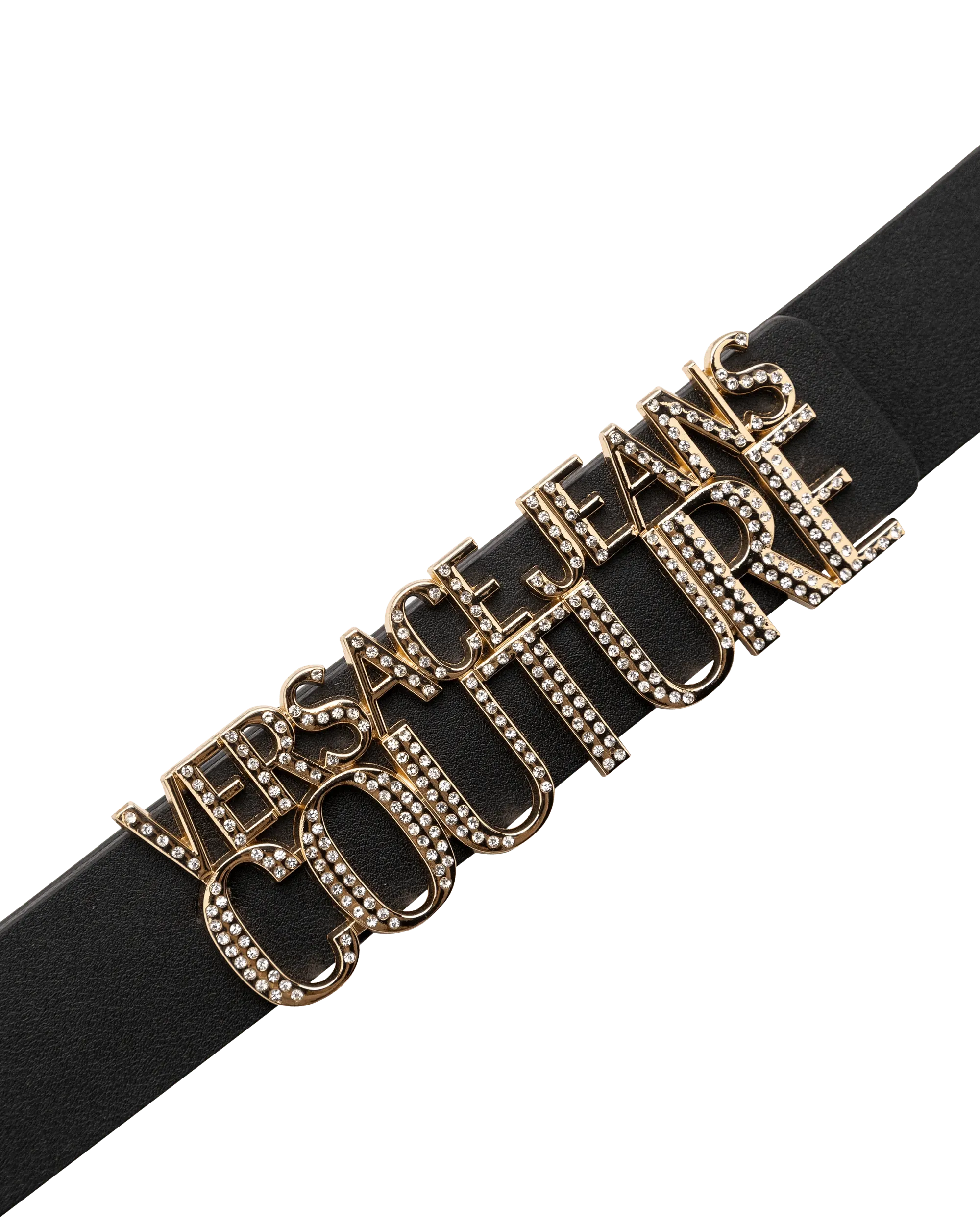 Luxury Genuine Leather Belt with Crystal Embellished Logo - Stylish & Durable for Men & Women | Perfect for Office, Party & Formal Occasions