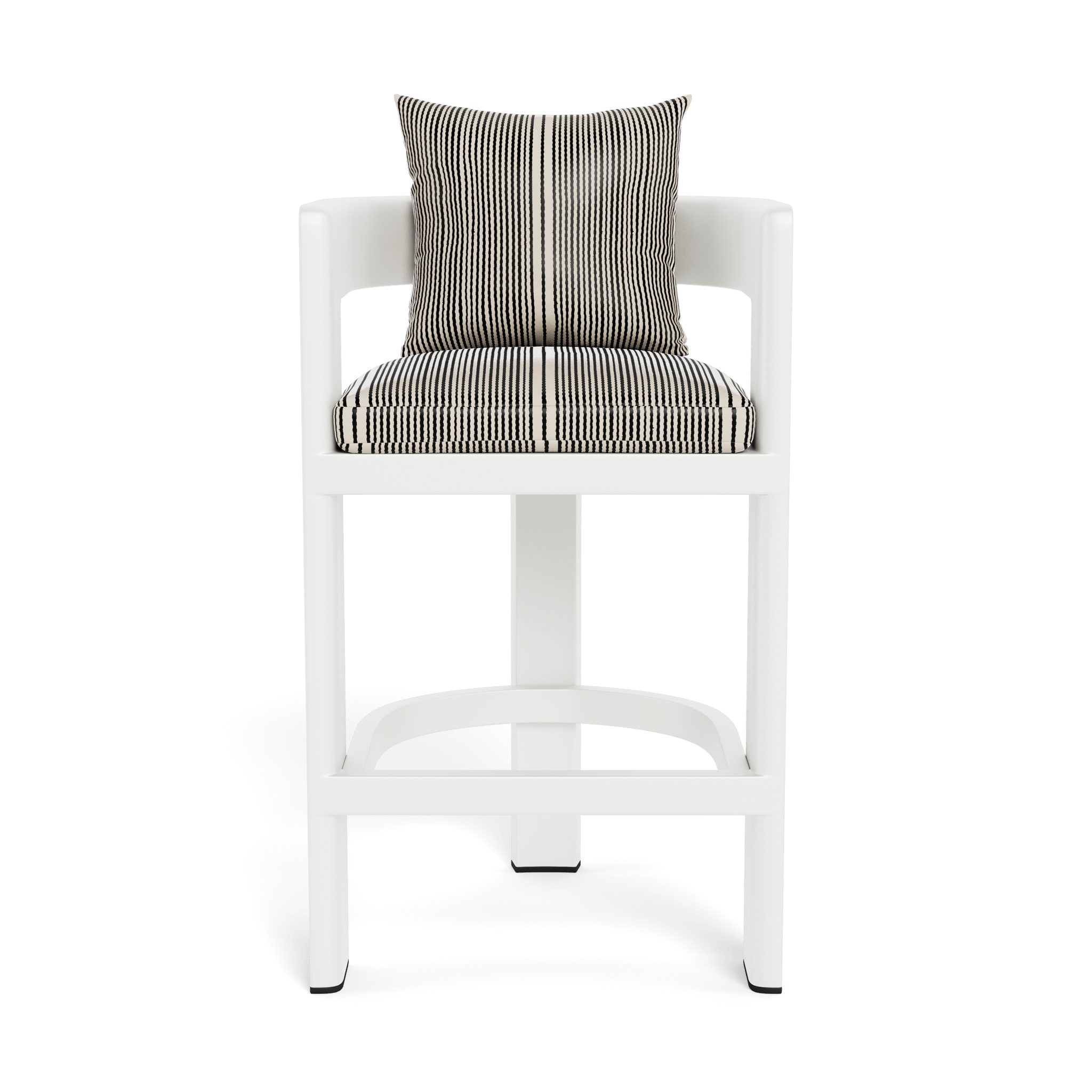 Victoria Aluminum Bar Stool - Adjustable Height Modern Kitchen Counter Stool with Backrest - Perfect for Home Bar, Kitchen Island & Outdoor Patio
